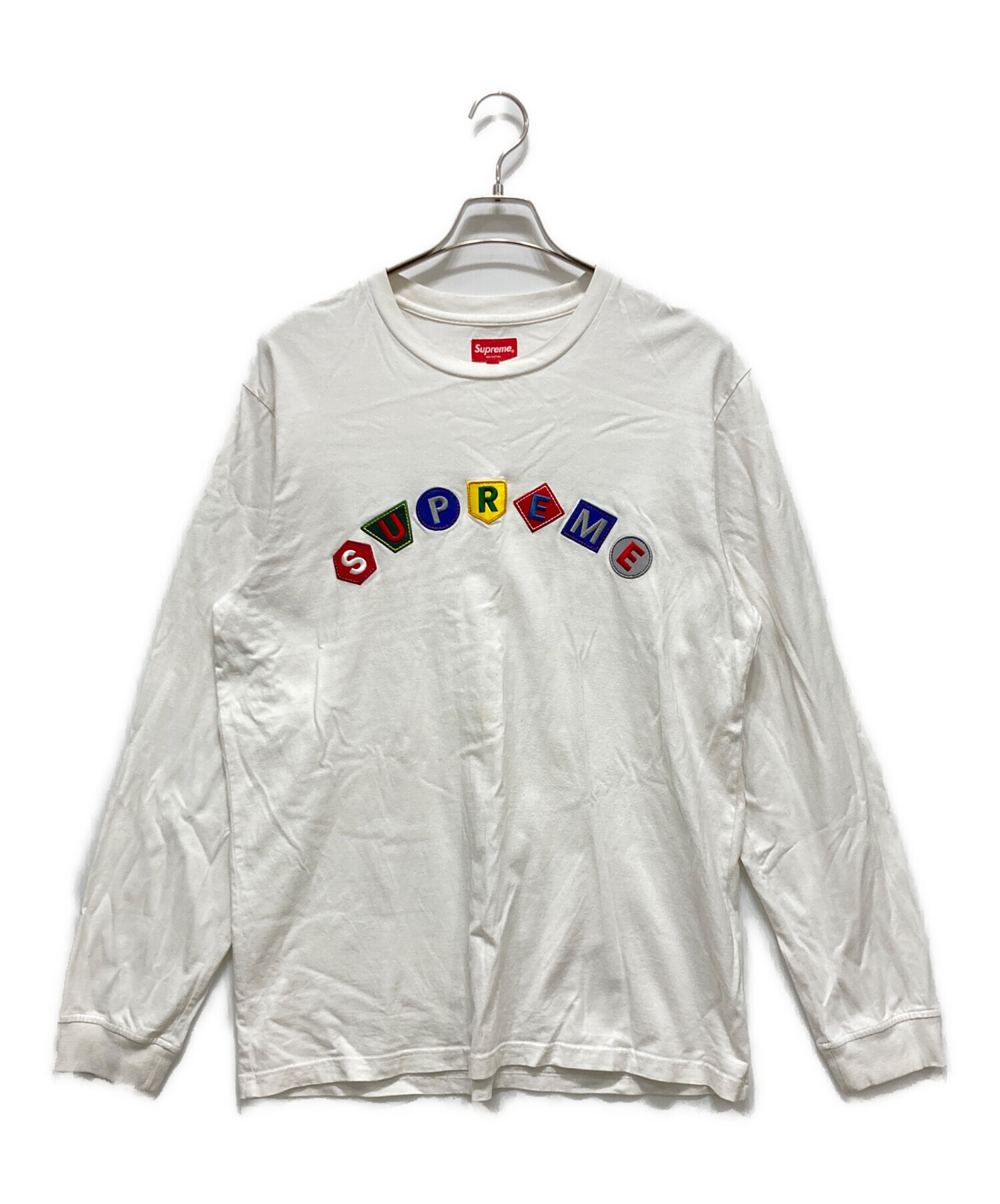 中古・古着通販】SUPREME (シュプリーム) 長袖カットソー ホワイト