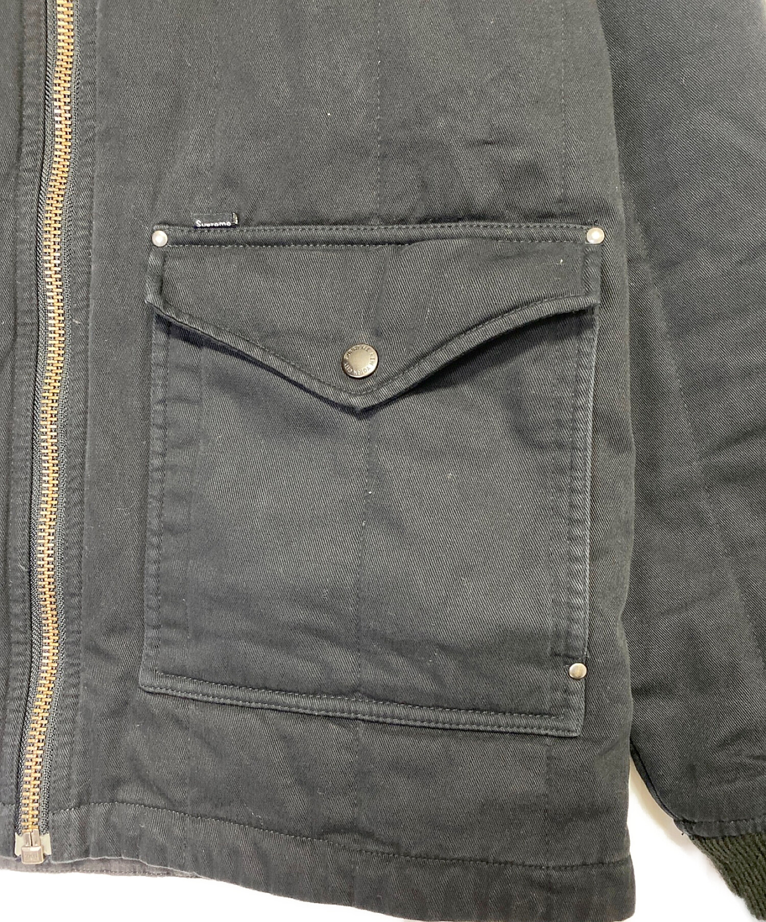 中古・古着通販】SUPREME (シュプリーム) フードブルゾン ブラック