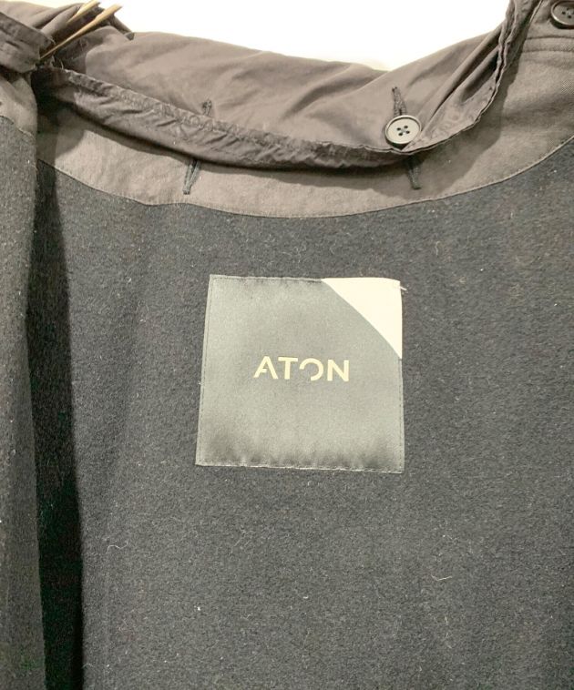 中古・古着通販】ATON (エイトン) フィッシュテールコート ブラック
