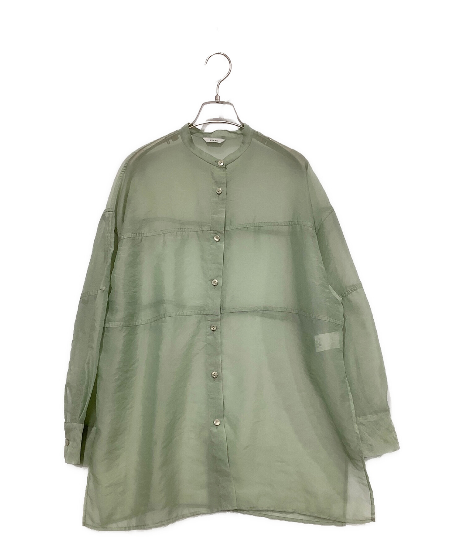 中古・古着通販】CLANE (クラネ) スウィッチシアーシャツ グリーン 