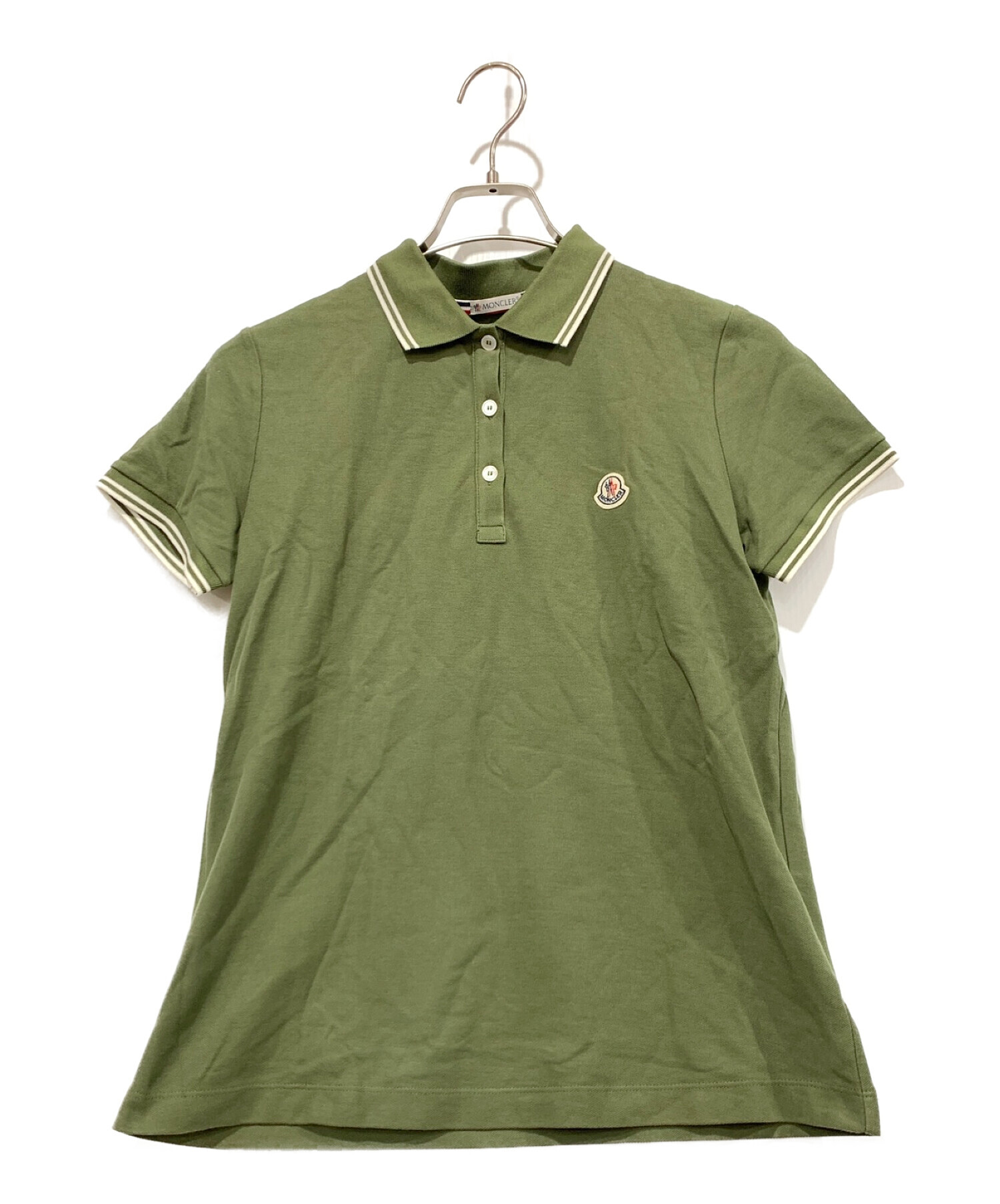 美品　MONCLER 本物保証　JPタグ ダークグリーン ポロシャツ　L 中古・古着通販】MONCLER (モンクレール) ポロシャツ グリーン サイズ