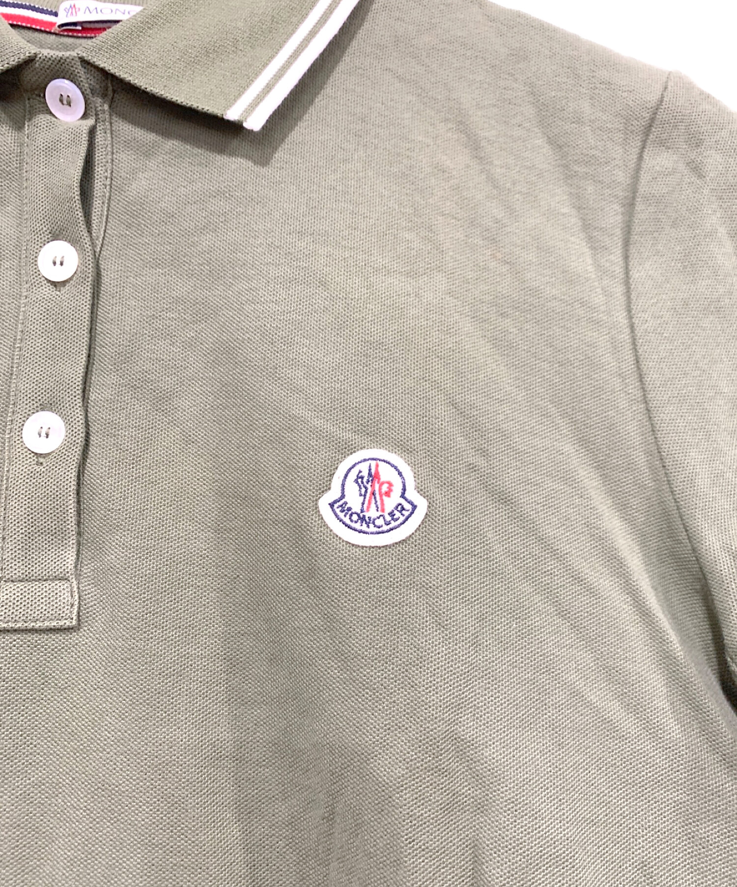 tatukou MONCLER グレー ポロシャツ L 新品未使用タグ付き 中古・古着通販】MONCLER (モンクレール) ポロシャツ グレー サイズ