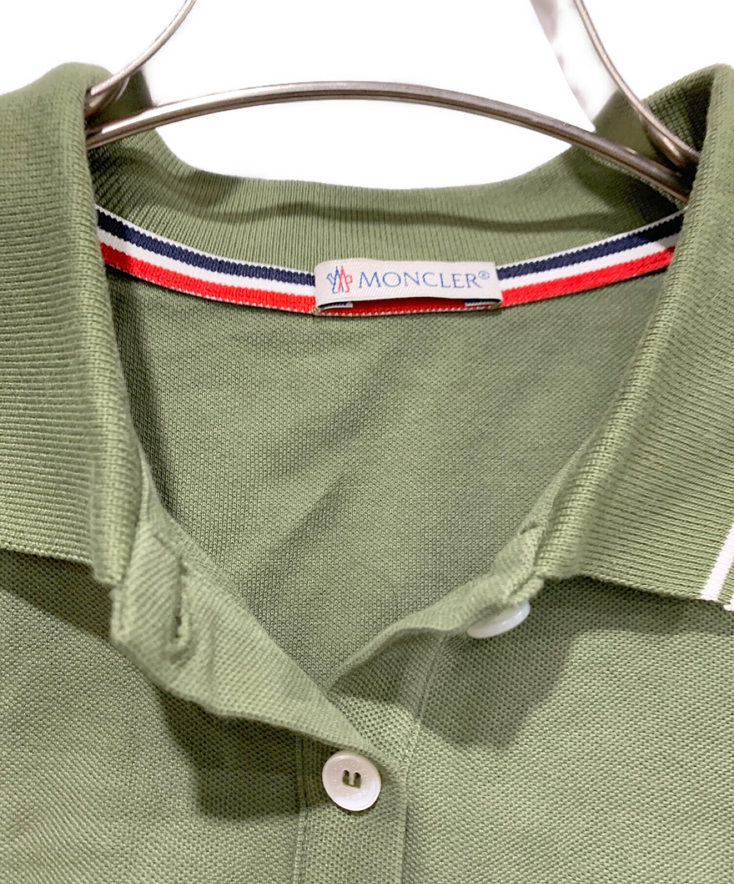 美品　MONCLER 本物保証　JPタグ ダークグリーン ポロシャツ　L 中古・古着通販】MONCLER (モンクレール) ポロシャツ グリーン サイズ