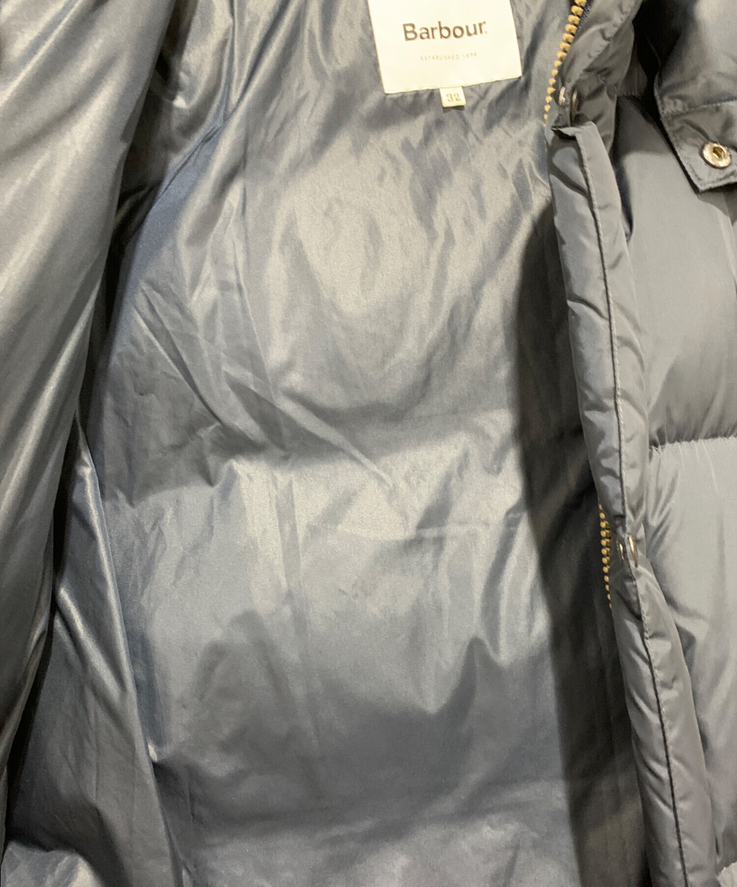 中古・古着通販】Barbour (バブアー) ダウンコート ネイビー サイズ