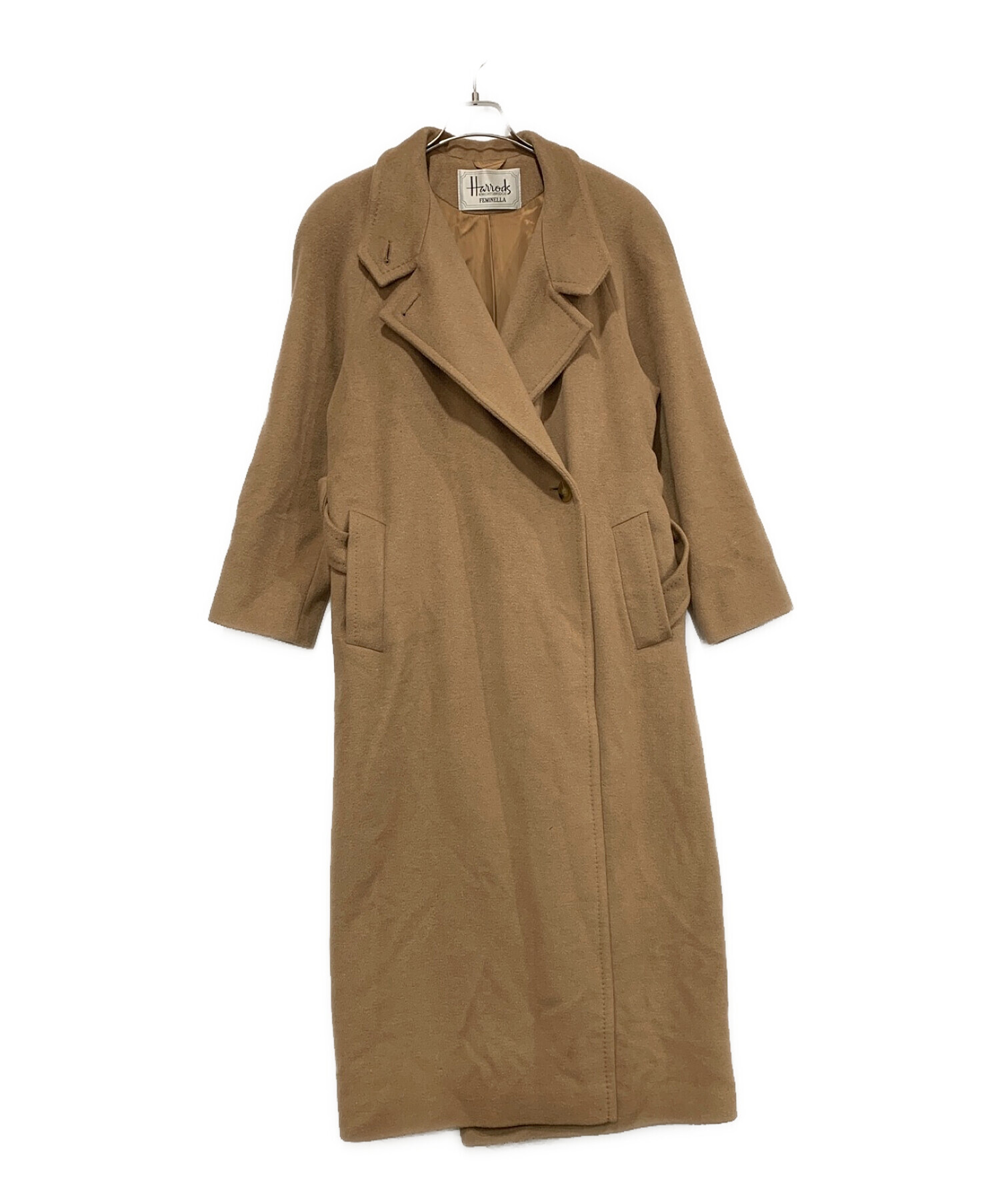 中古・古着通販】Harrods (ハロッズ) チェスターコート ブラウン 中古・古着通販】Harrods (ハロッズ) チェスターコート ブラウン