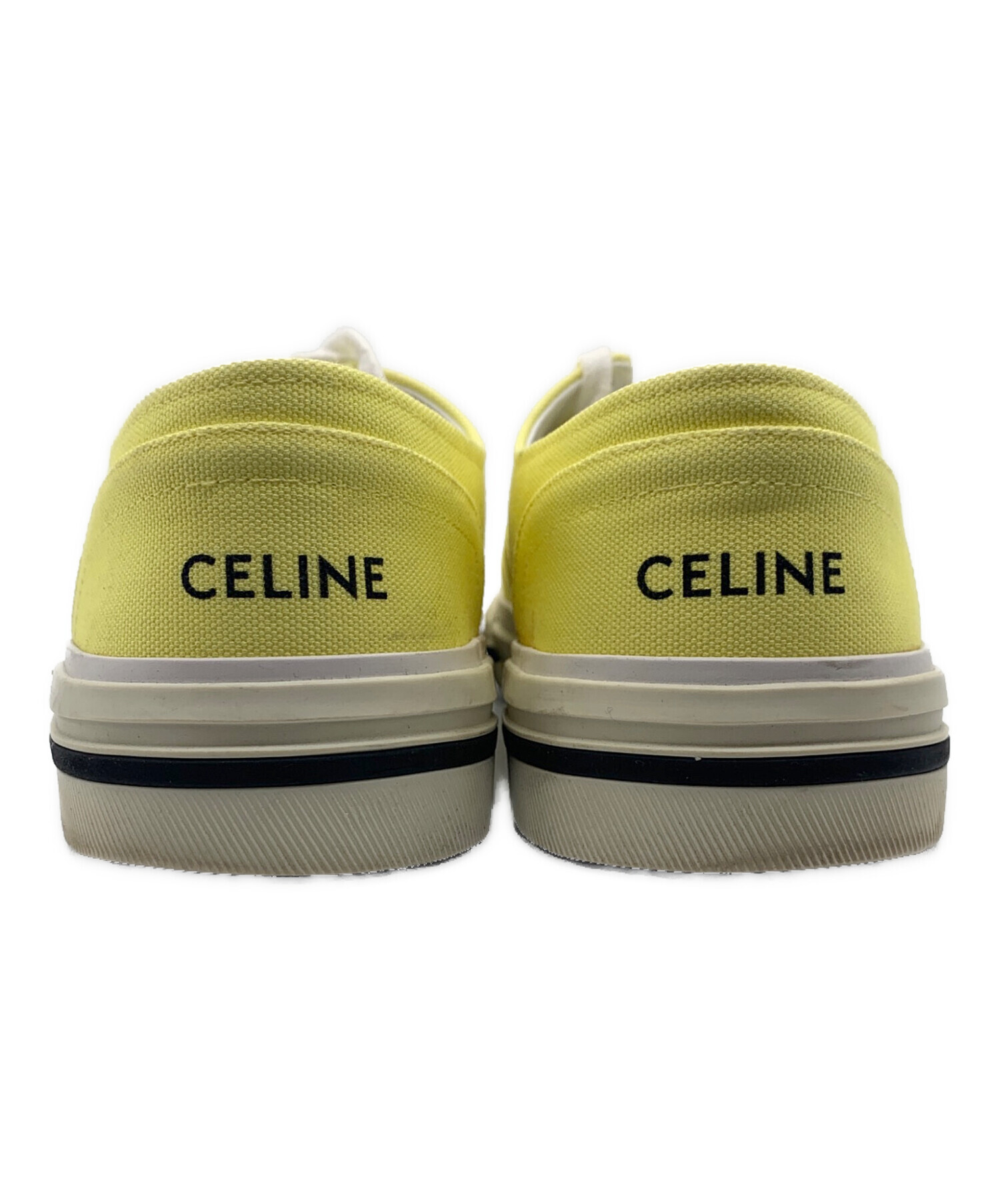 中古・古着通販】CELINE (セリーヌ) ローカットスニーカー イエロー 