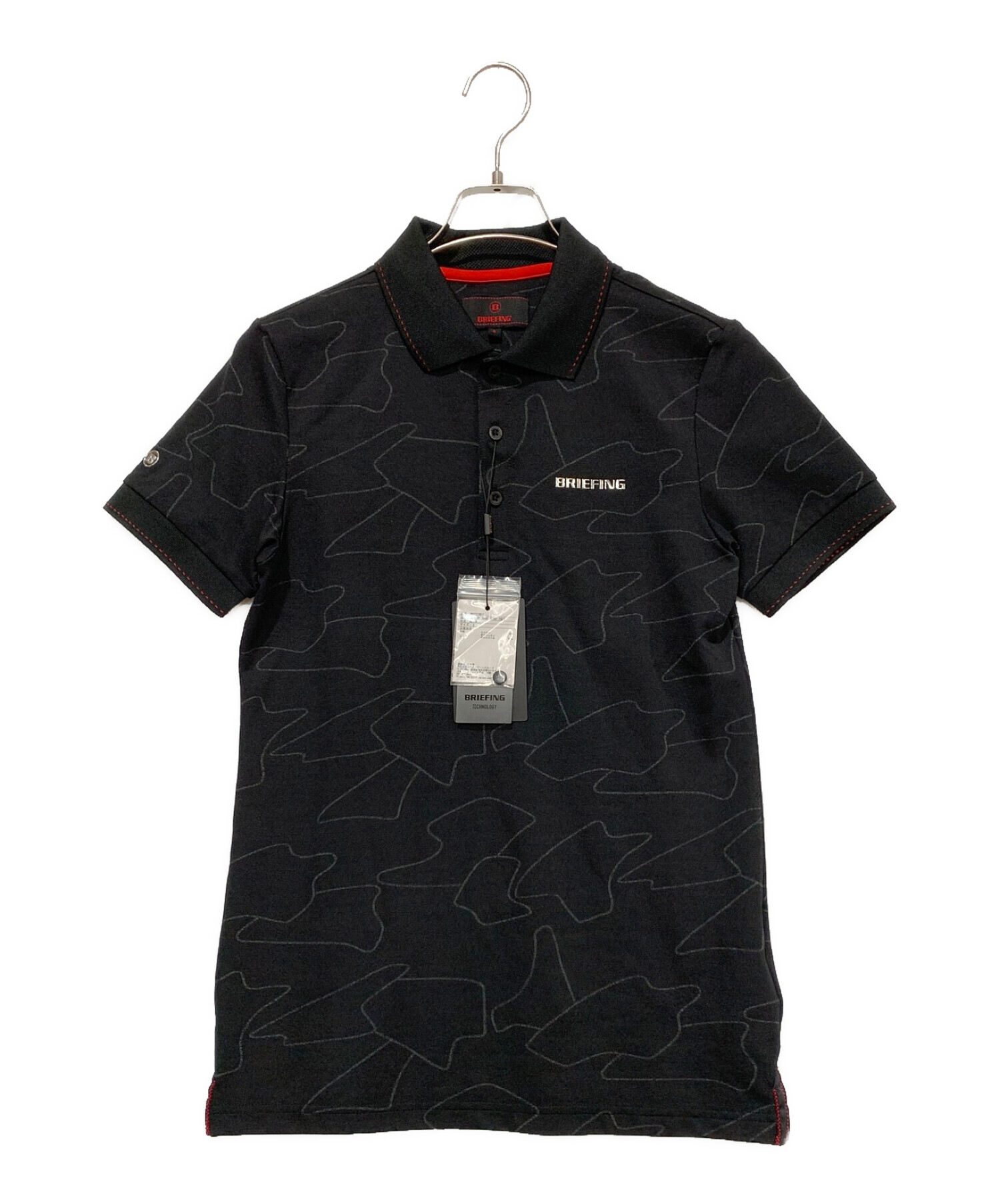 BRIEFING ブラックポロシャツ BRIEFING ブラック（濃いネイビー