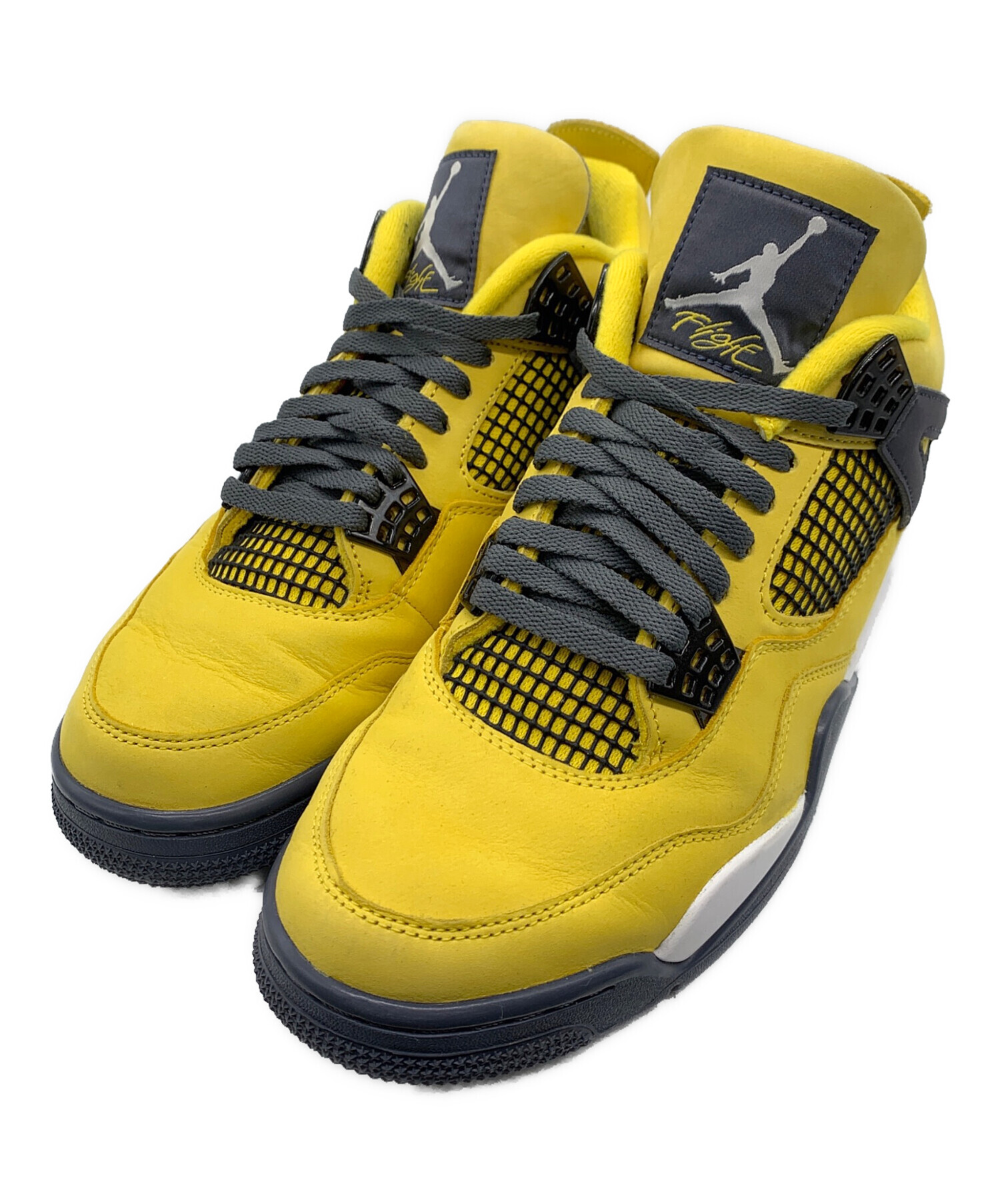 シューズ(男性用) Air Jordan 4 Lightning tour yellow 中古・古着通販】NIKE (ナイキ) NIKE AIR JORDAN 4 RETRO 