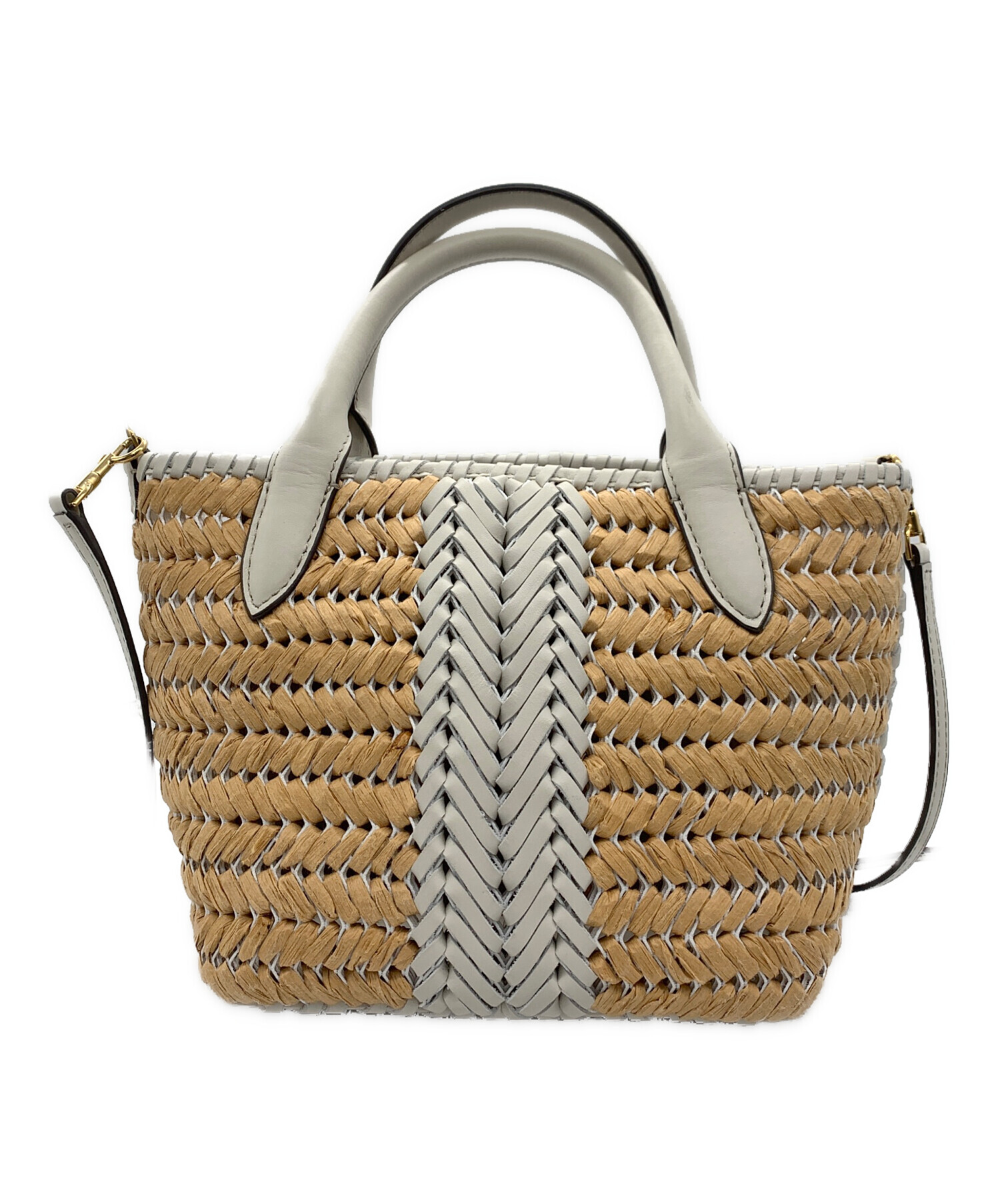 中古・古着通販】ANYA HINDMARCH (アニヤハインドマーチ) カゴバッグ 