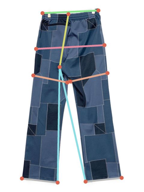 中古・古着通販】Needles (ニードルズ) パッチワークトラックパンツ