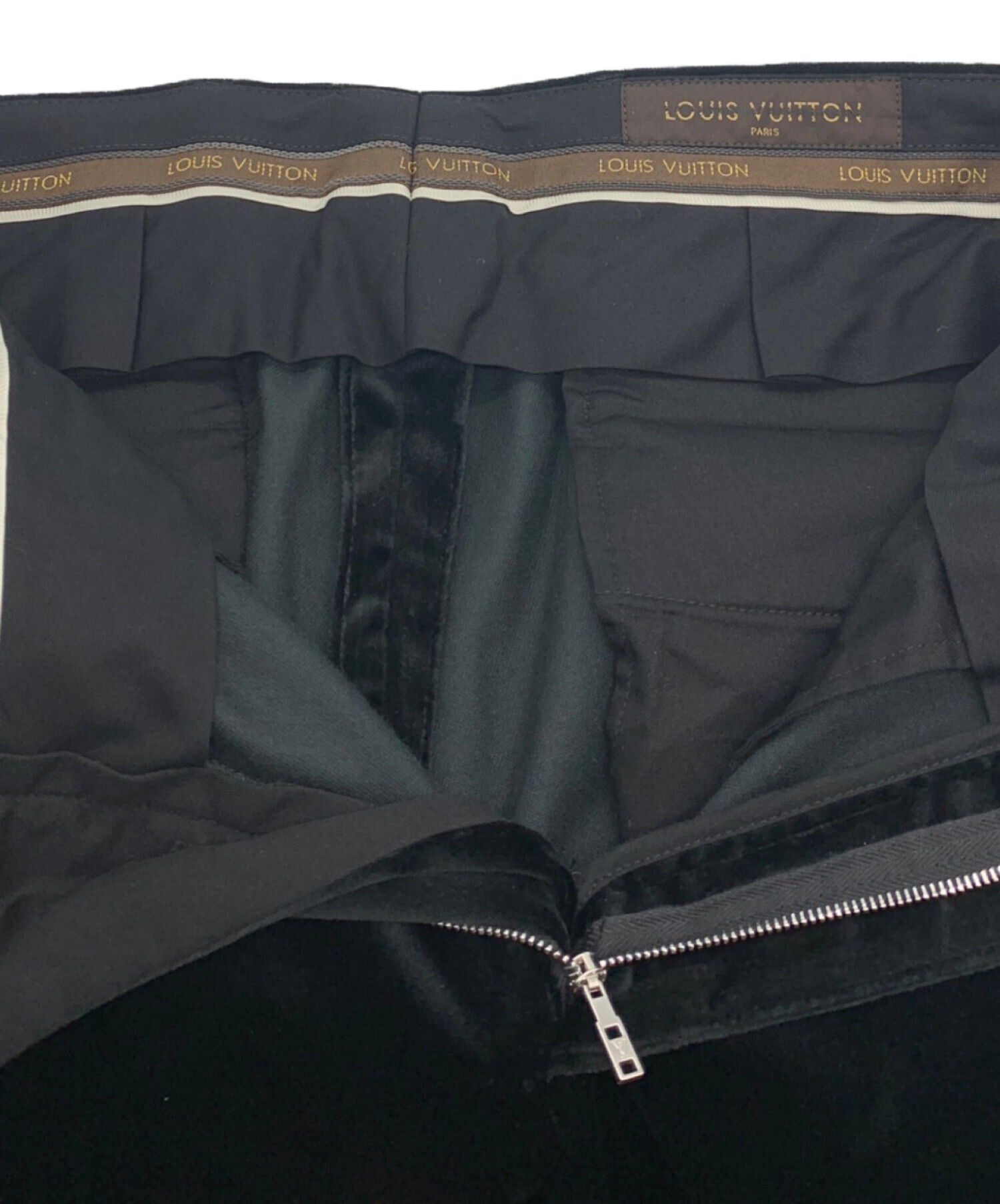 LOUIS VUITTON / ストレートパンツ/34/--/BLK/臭い有// LOUIS VUITTON◇ストレートパンツ/34/-/BLK/臭い有// LOUIS VUITTON