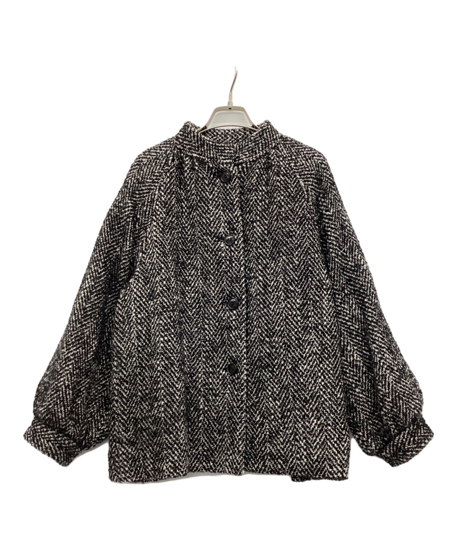 中古・古着通販】IENA (イエナ) ヘリンボンツイード ハーフコート