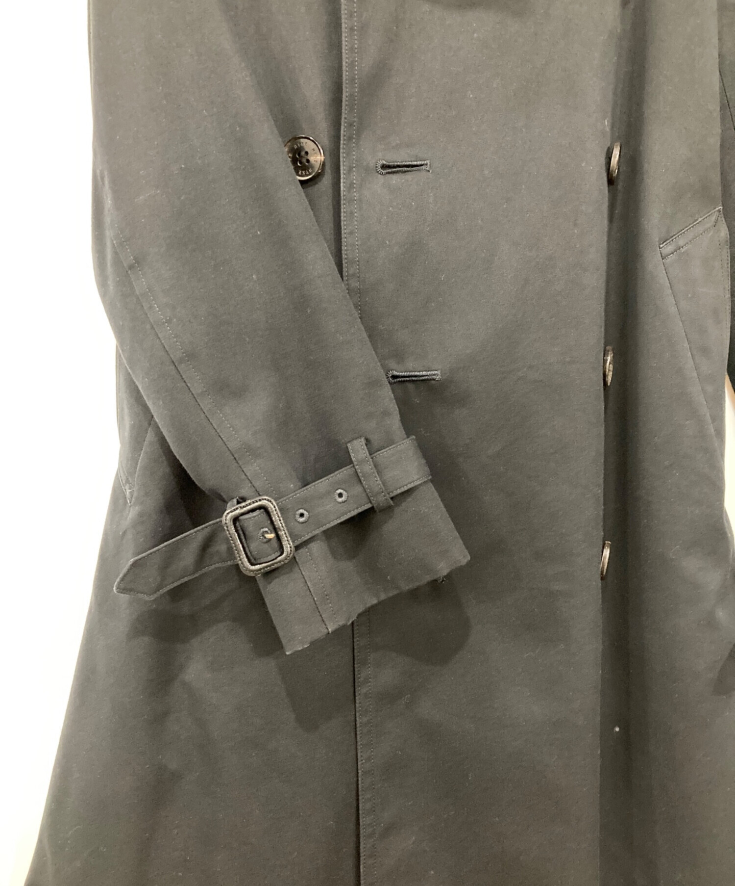 中古・古着通販】HYKE (ハイク) トレンチコート ブラック サイズ:1