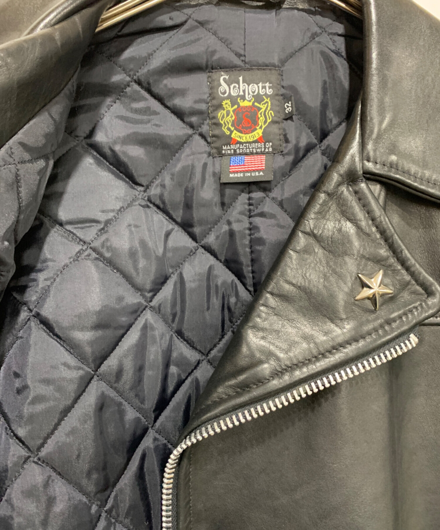 中古・古着通販】Schott (ショット) ネイキッドレザー ジップ 