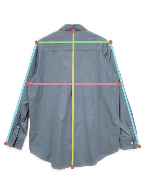 中古・古着通販】stein (シュタイン) OVERSIZED STANDARD SHIRT ブルー