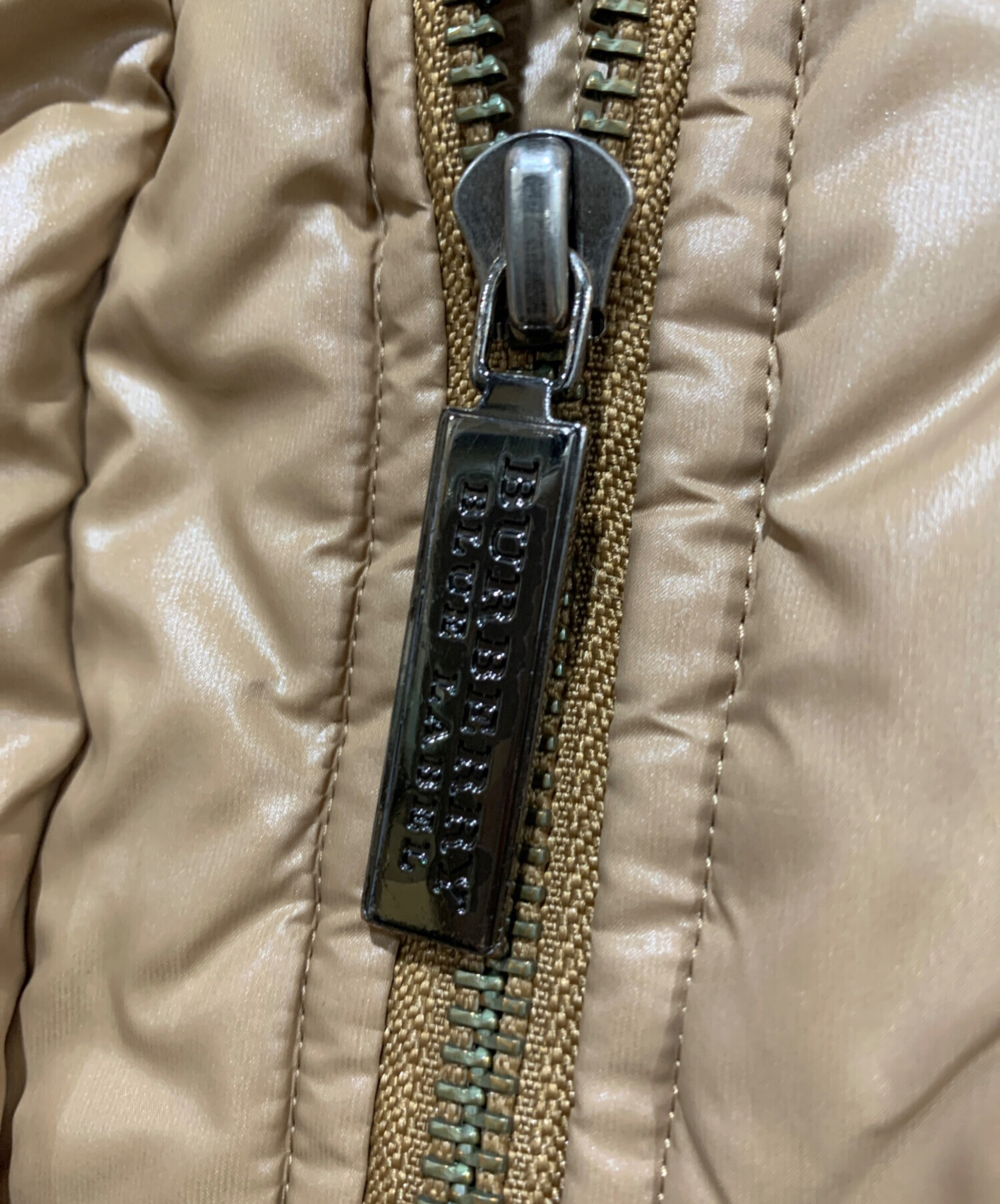 BURBERRY BLUE LABEL バーバリーブルーレーベル キャメルカラー 裏地 
