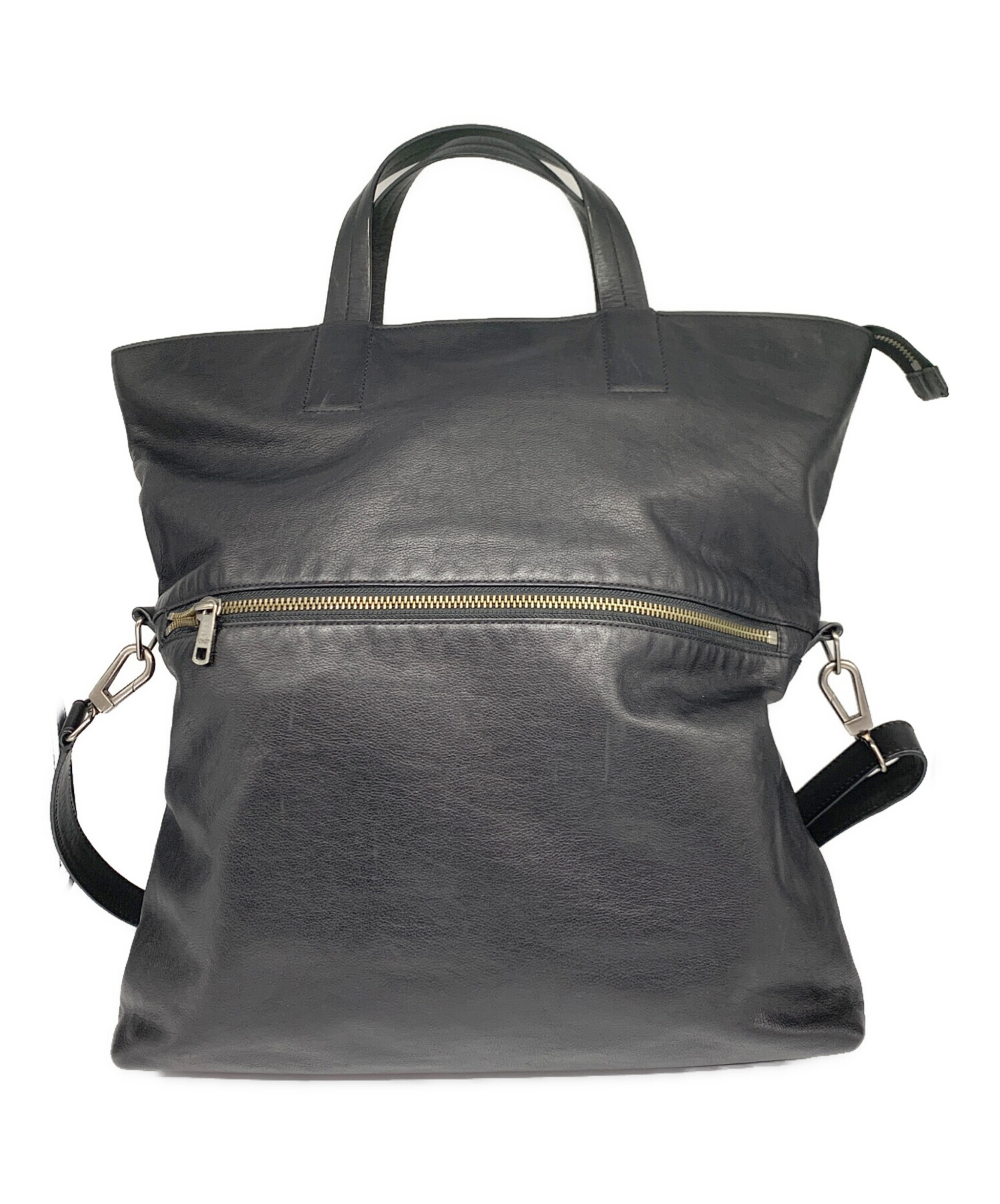 中古・古着通販】COACH (コーチ) ショルダートートバッグ ブラック 