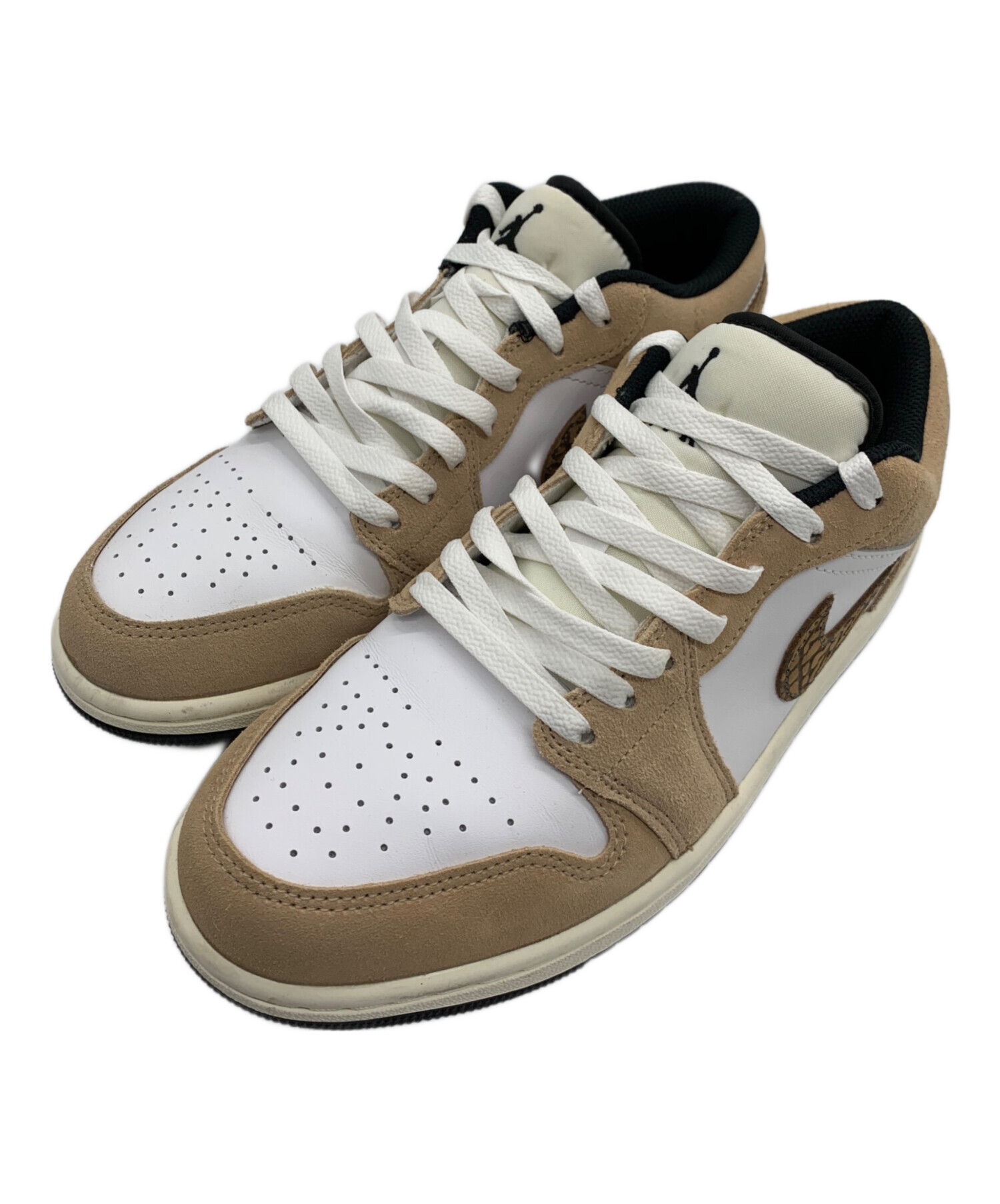 中古・古着通販】NIKE (ナイキ) AIR JORDAN 1 LOW SE HEMP ベージュ 