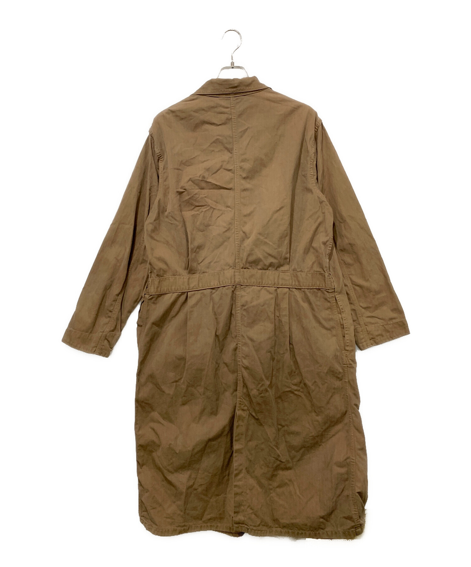 美品 BURBERRY ウール ヘリンボーンコート ブラウン ユニセックス 美品