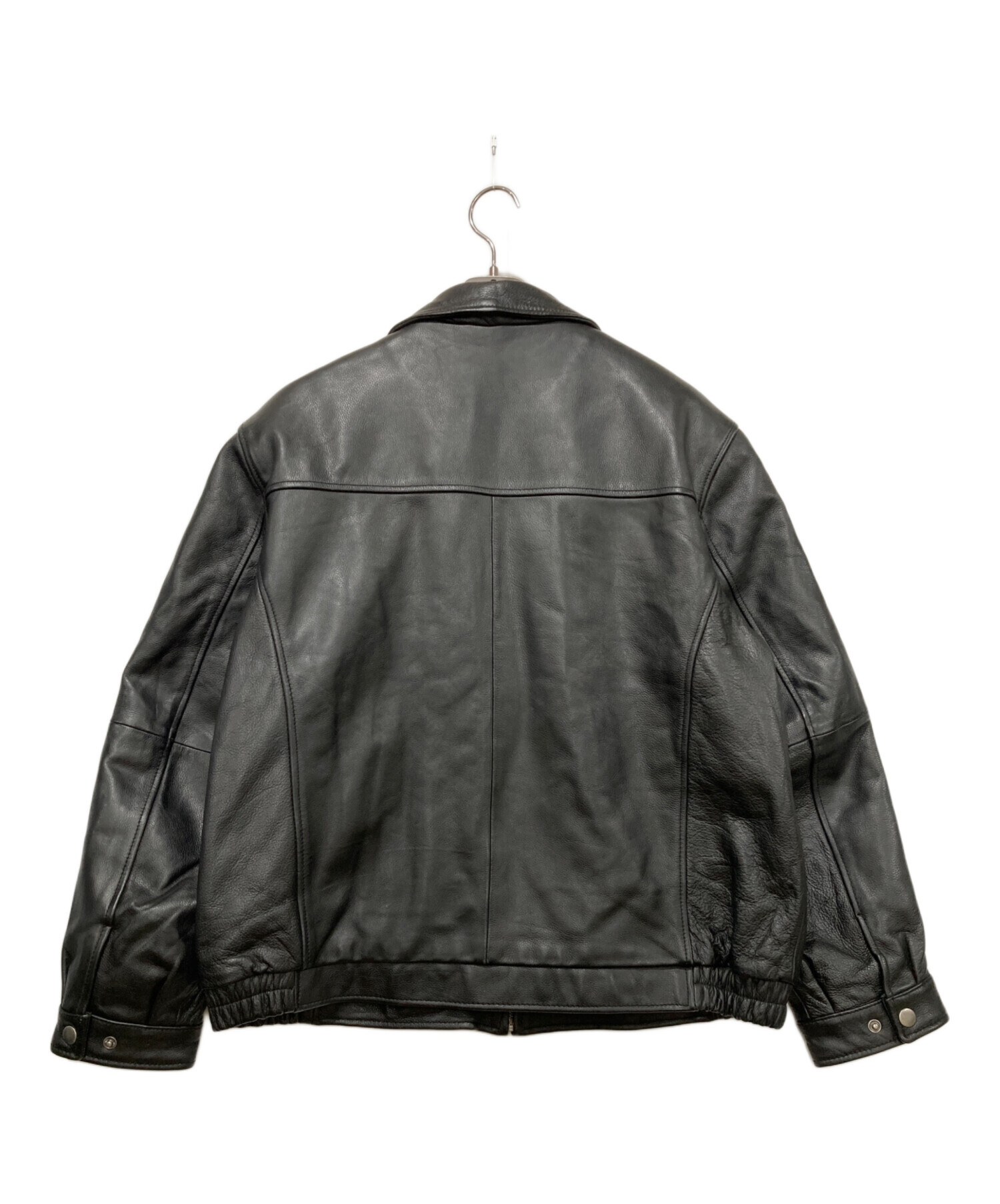 90s Croft&Barrow leather レザーブルゾン XL ブラック 90s