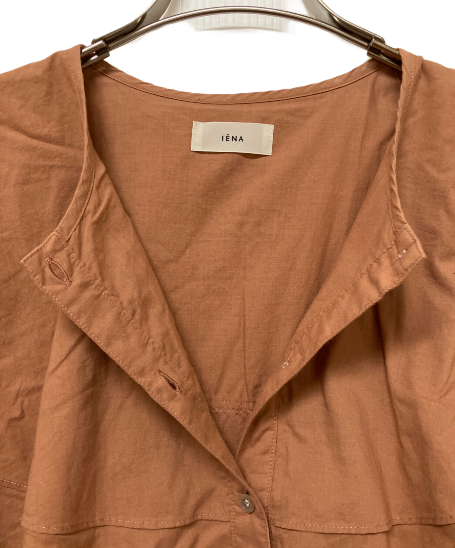 中古・古着通販】IENA (イエナ) コットンシルクフリルブラウス