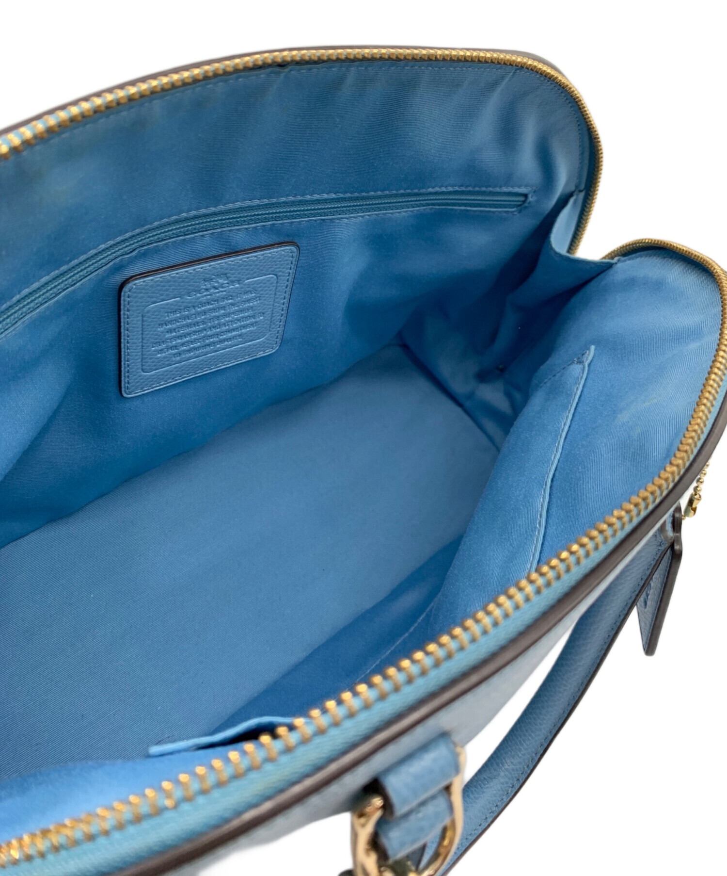 中古・古着通販】COACH (コーチ) 2WAYショルダーバッグ スカイブルー