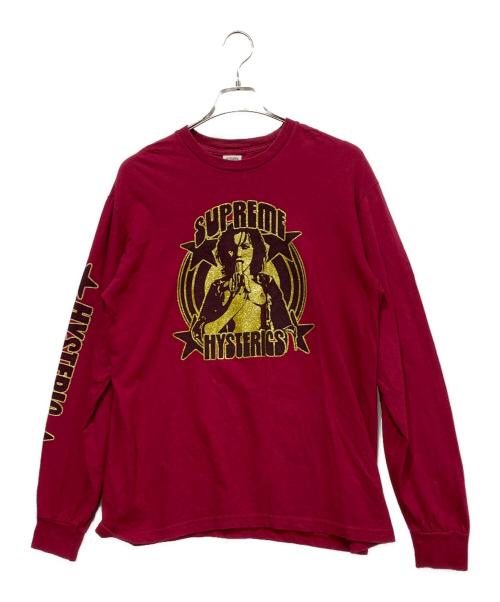 HYSTERIC GLAMOUR 長袖 Tシャツ 赤 フリーサイズ 90's ヒステリックグラマー HYSTERIC GLAMOUR ロンT 長袖Tシャツ 赤 - メルカリ