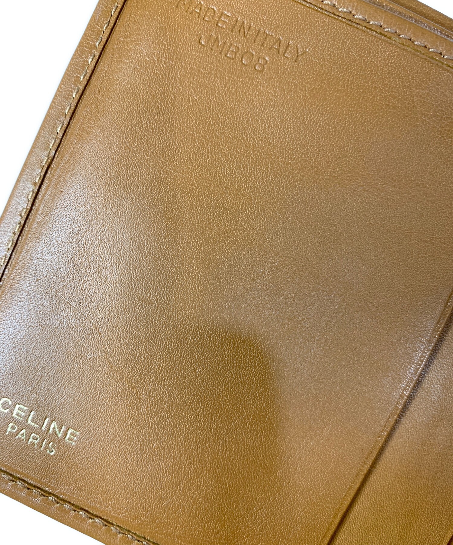 中古・古着通販】CELINE (セリーヌ) マカダム 2つ折り財布 ベージュ