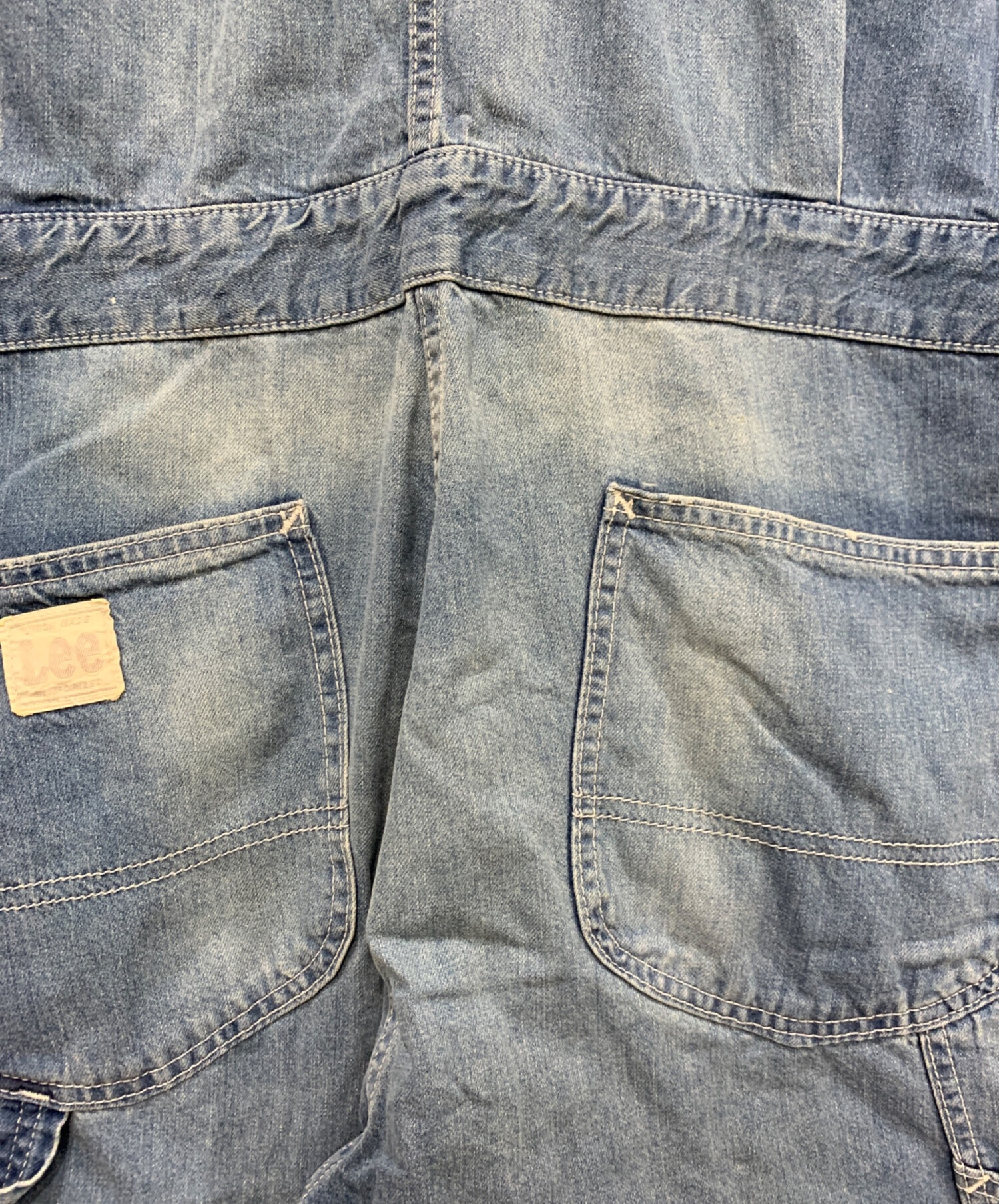 中古・古着通販】LEE (リー) デニムオールインワン ブルー サイズ:S