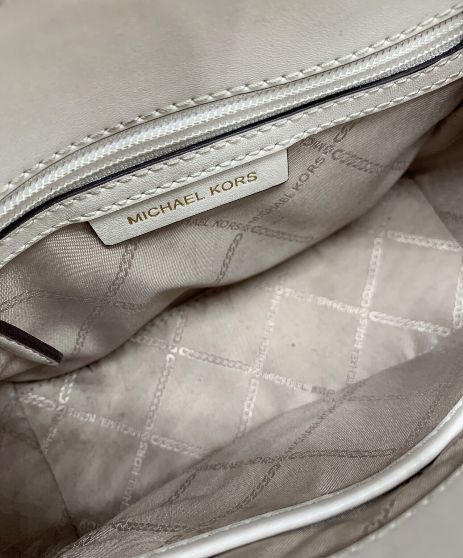 中古・古着通販】MICHAEL KORS (マイケルコース) 2WAYバッグ ホワイト 