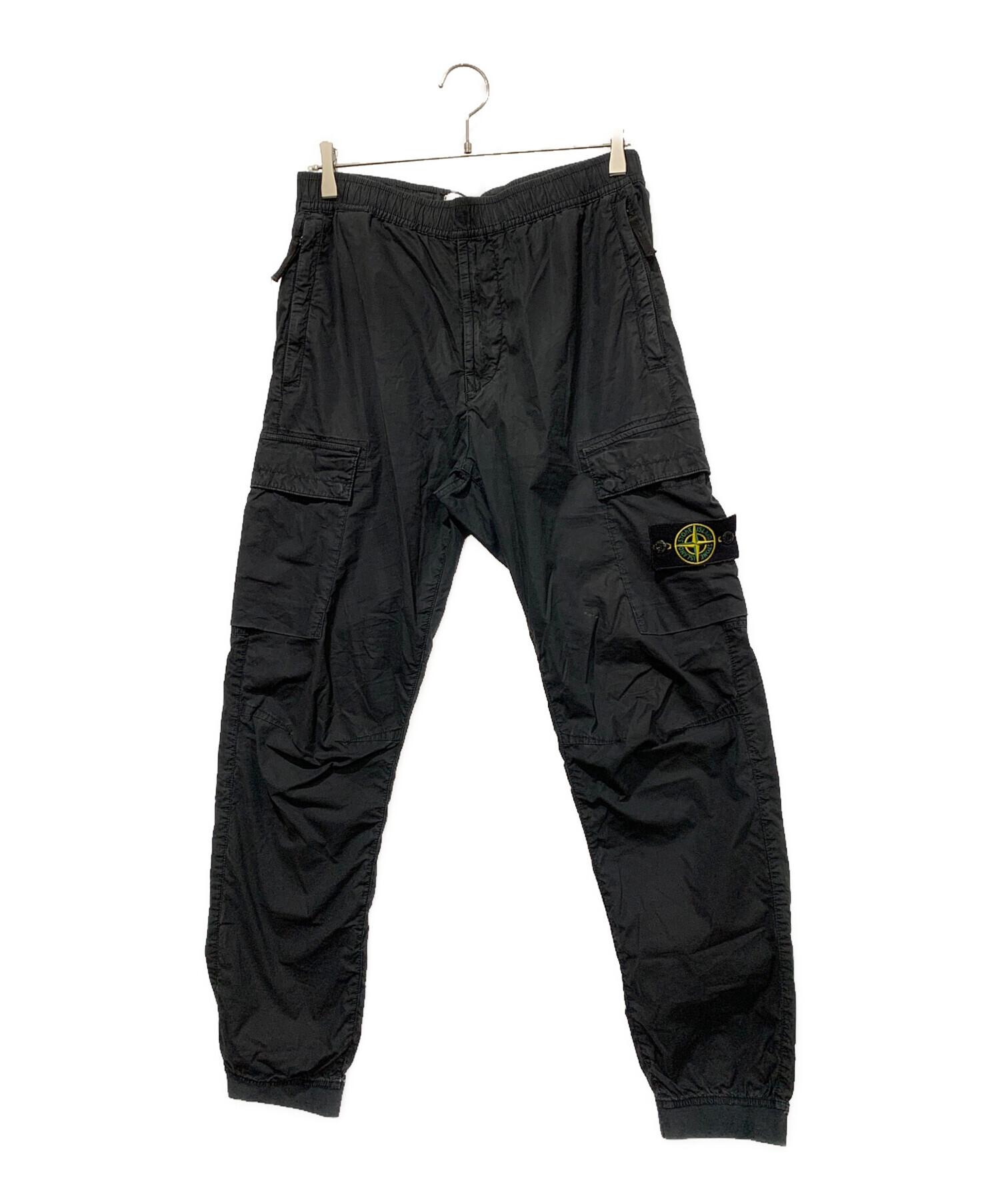 STONE  ブラックスキニーカーゴパンツ 32 STONE ISLAND ブラックスキニーカーゴパンツ 32