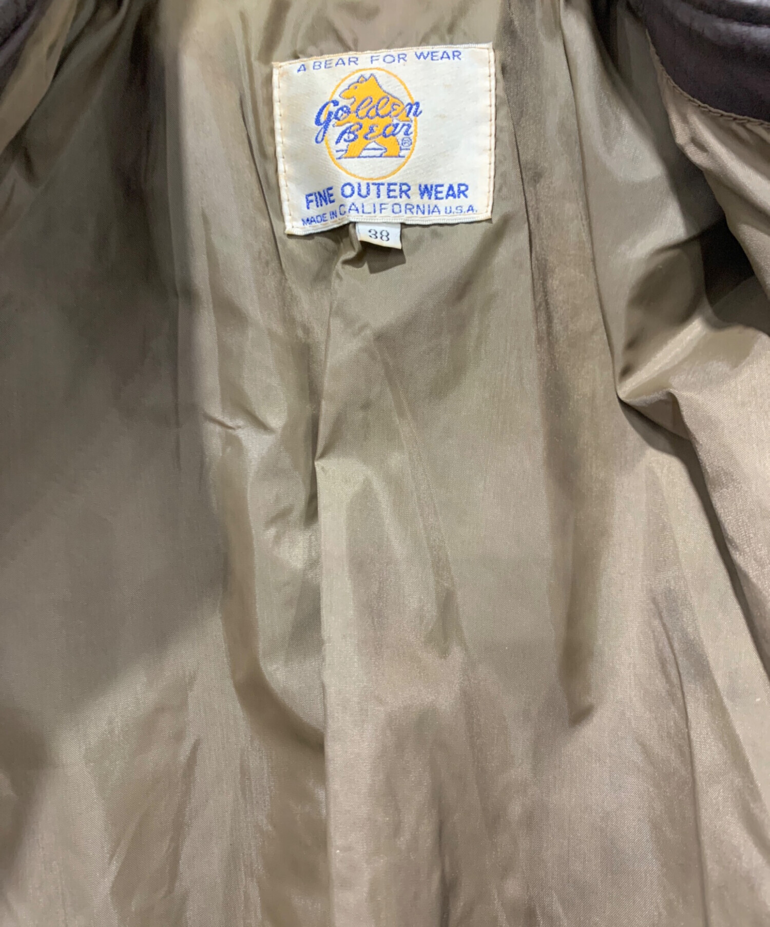 中古・古着通販】Golden Bear (ゴールデンベア) A-2レザージャケット