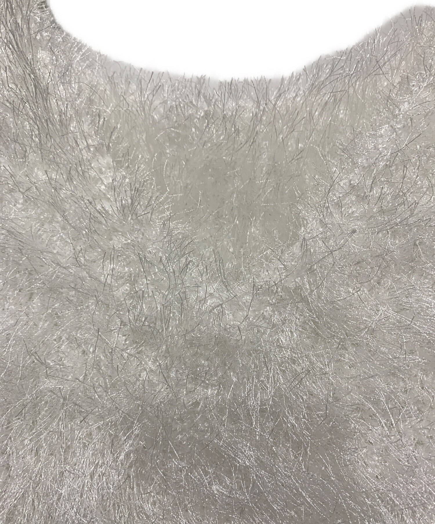 中古・古着通販】Noble (ノーブル) フェザーニットビスチェ ホワイト