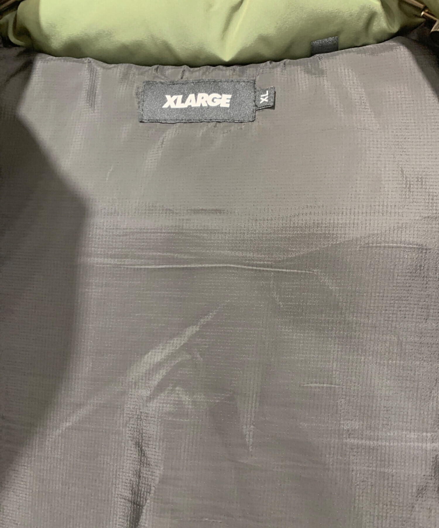 中古・古着通販】X-LARGE (エクストララージ) ダウンベスト オリーブ