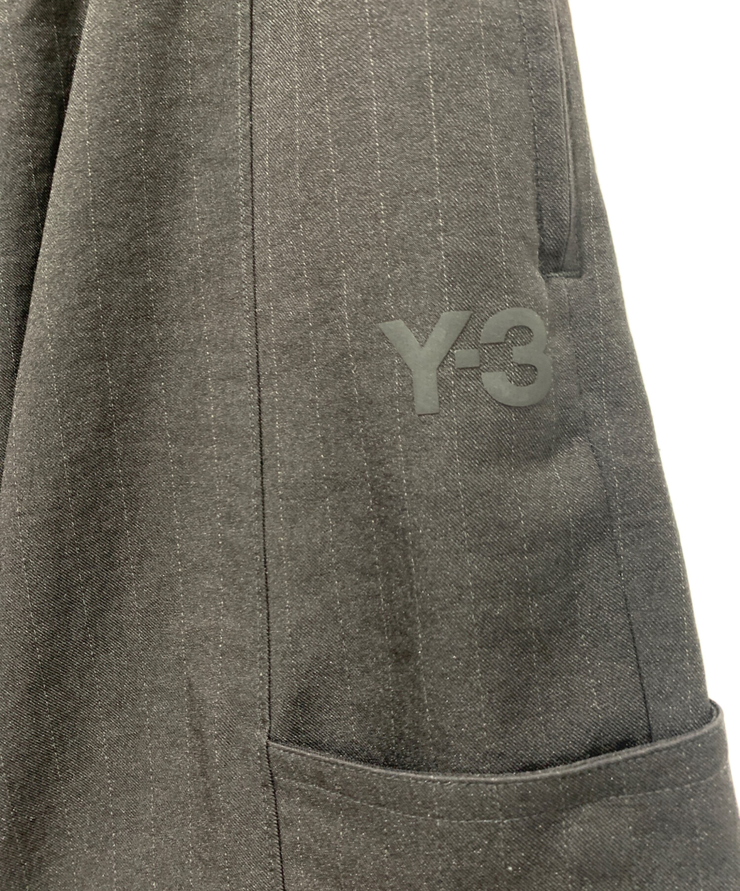中古・古着通販】Y-3 (ワイスリー) ワイドパンツ ブラック サイズ:S