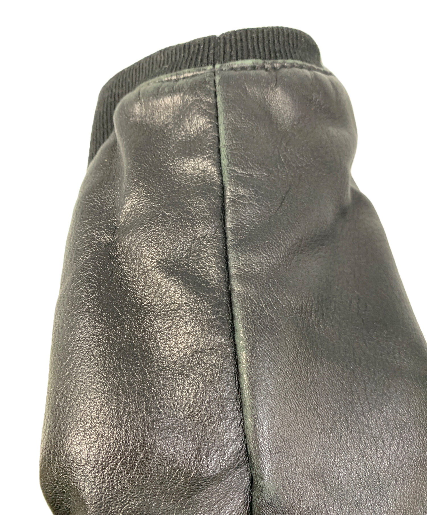 中古・古着通販】KENZO (ケンゾー) レザージャケット ブラック サイズ