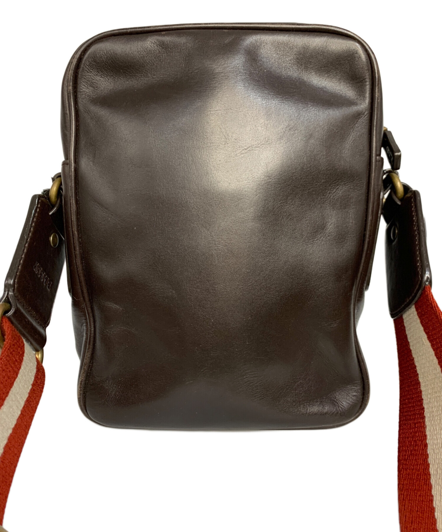 中古・古着通販】BALLY (バリー) レザーショルダーバッグ トレイン