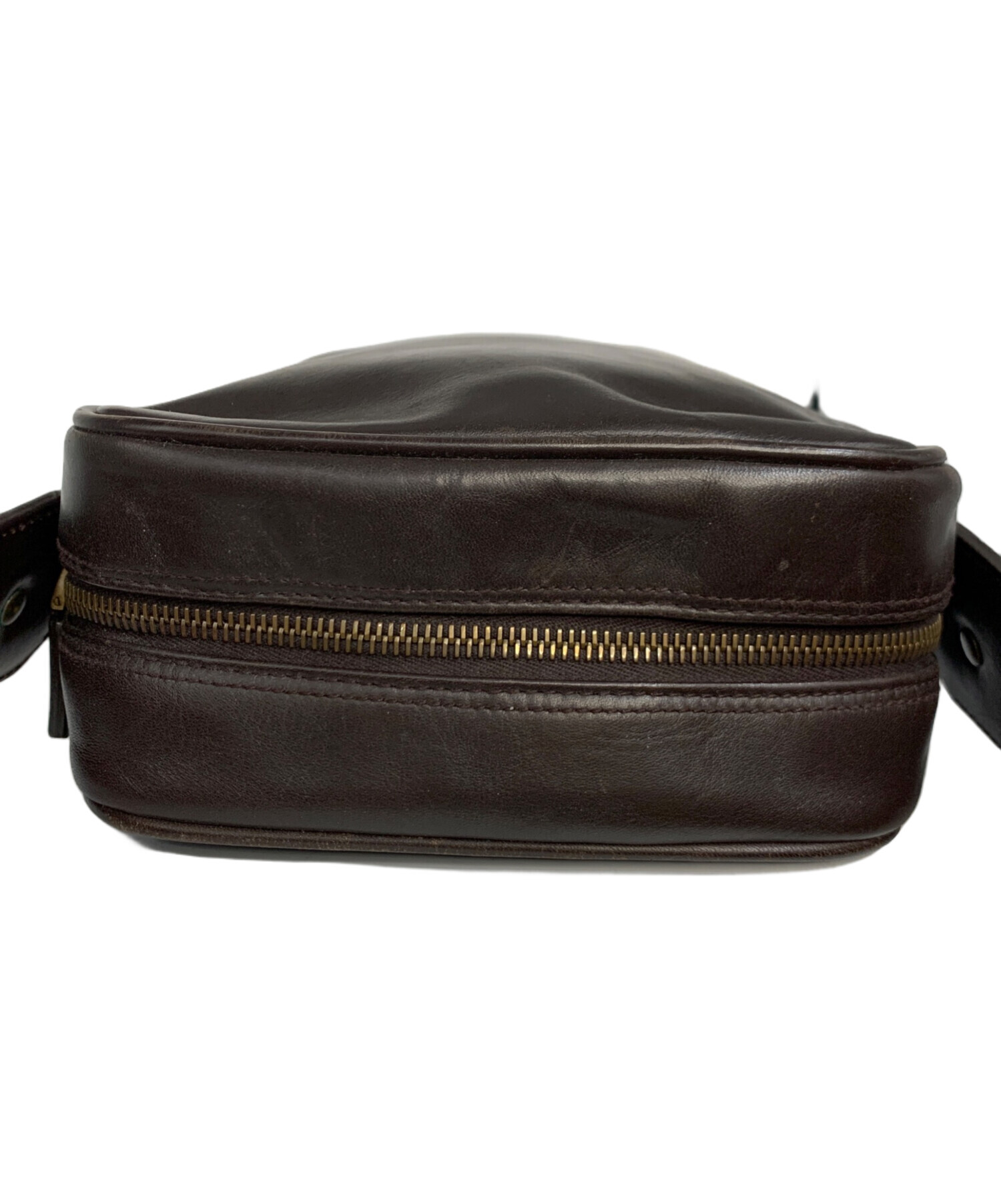 中古・古着通販】BALLY (バリー) レザーショルダーバッグ トレイン