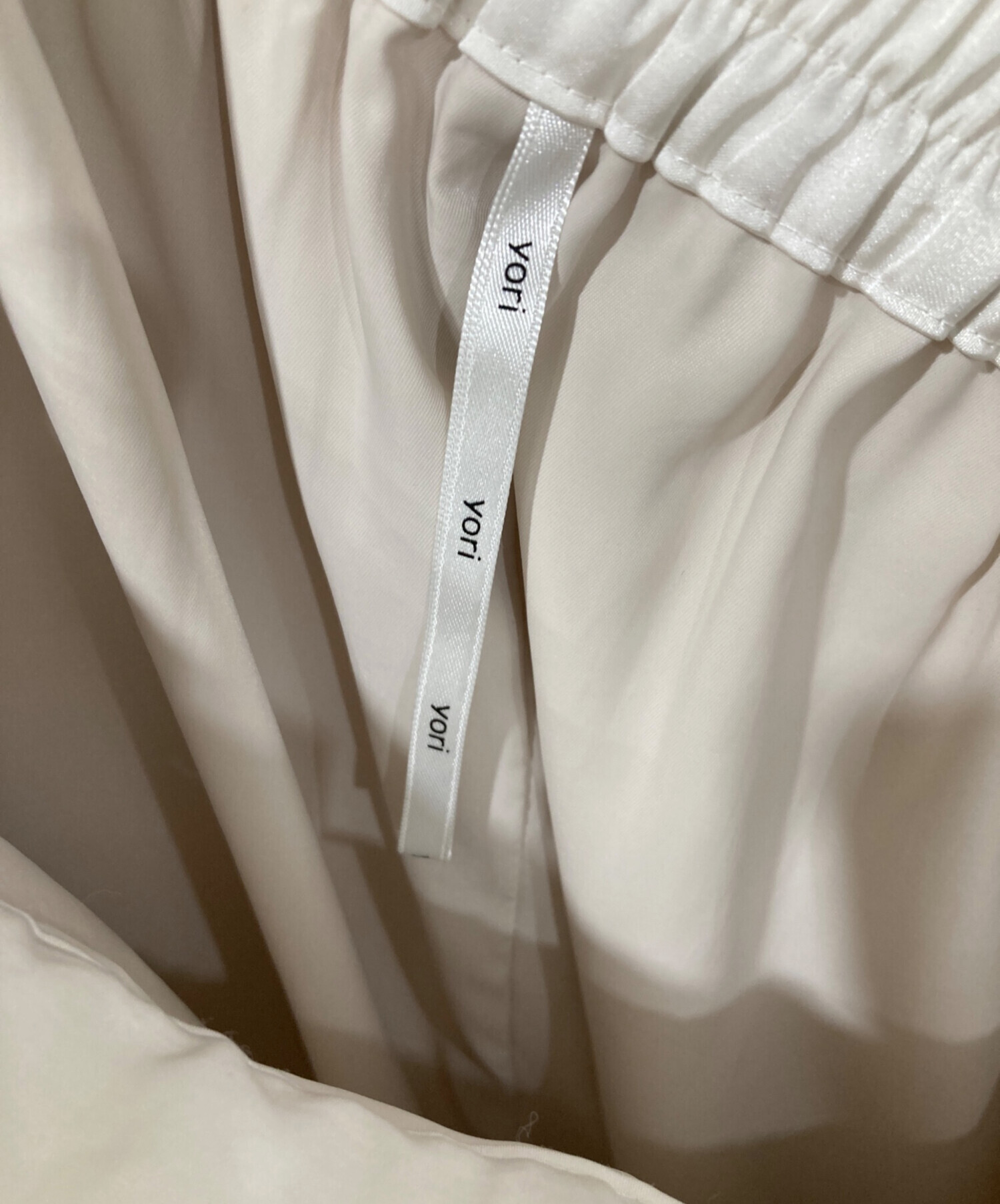 中古・古着通販】YORI (ヨリ) パンツ ホワイト サイズ:SIZE 38