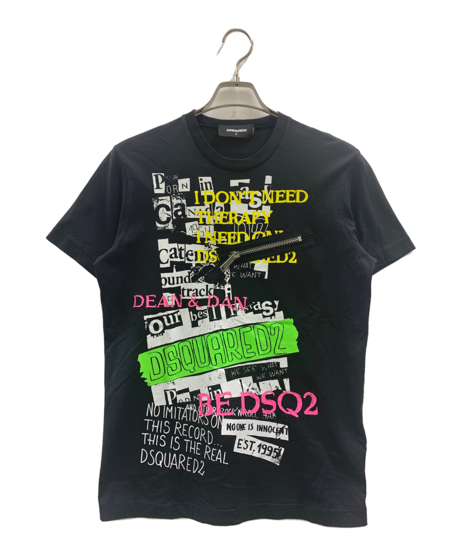 中古・古着通販】DSQUARED2 (ディースクエアード) Tシャツ ブラック