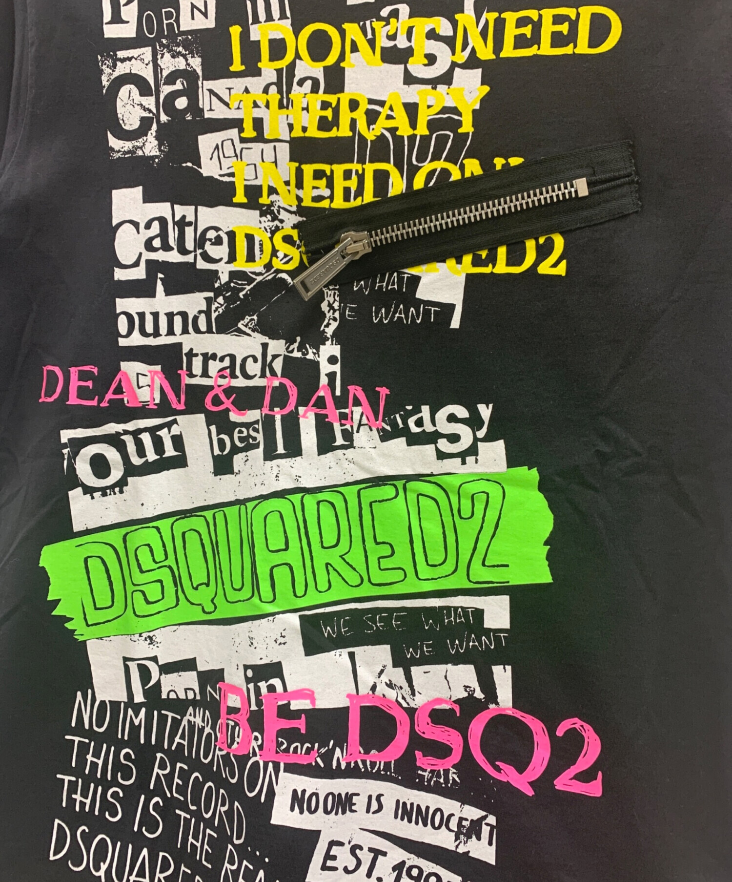 中古・古着通販】DSQUARED2 (ディースクエアード) Tシャツ ブラック