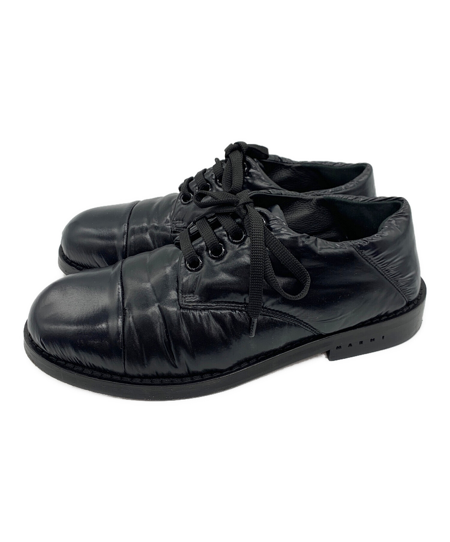 MARNIのドレスシューズ 中古・古着通販】MARNI (マルニ) レースアップシューズ ブラック