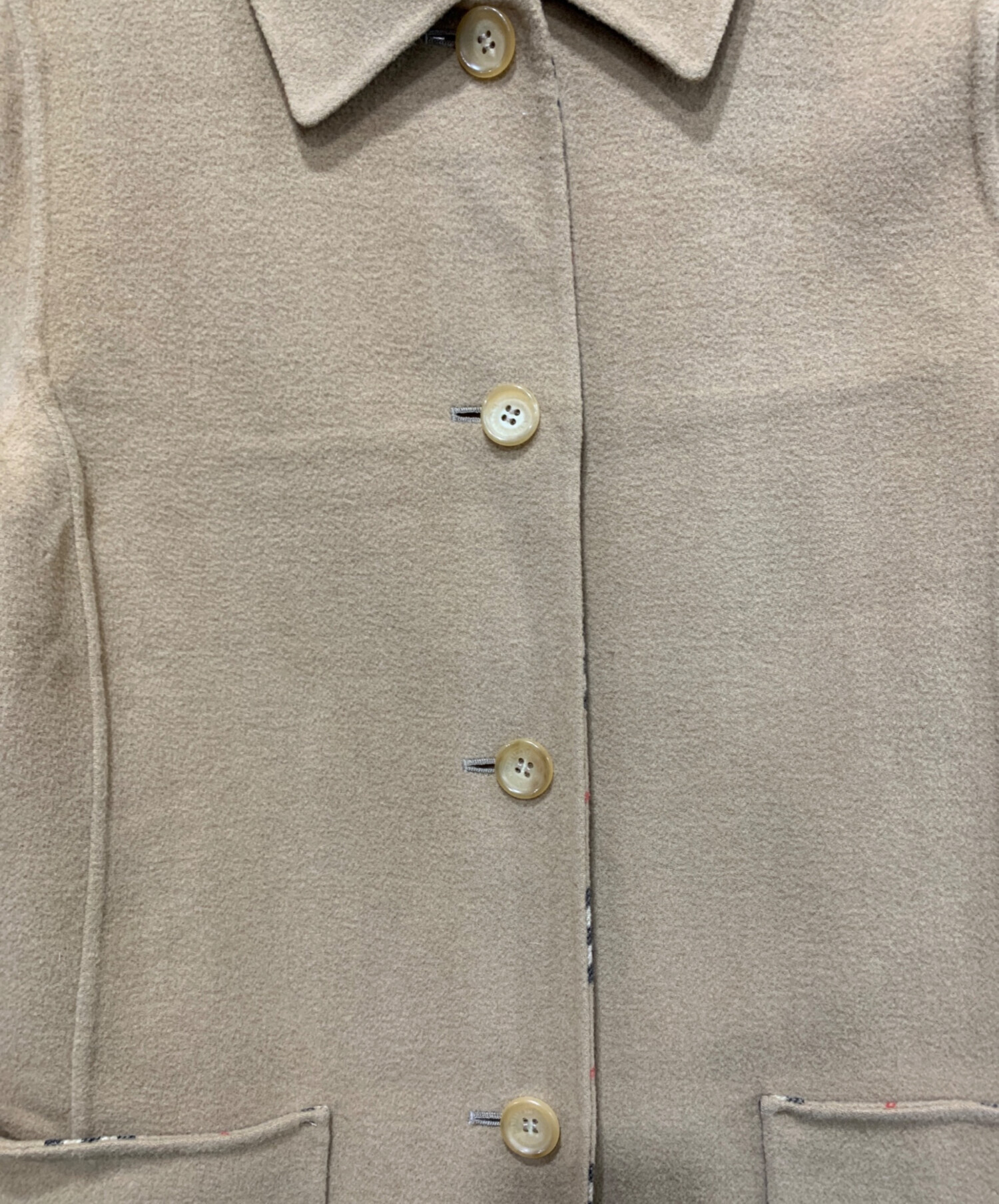 BURBERRY LONDON ウールコート ベージュ 40 中古・古着通販】BURBERRY LONDON (バーバリーロンドン) ウールコート