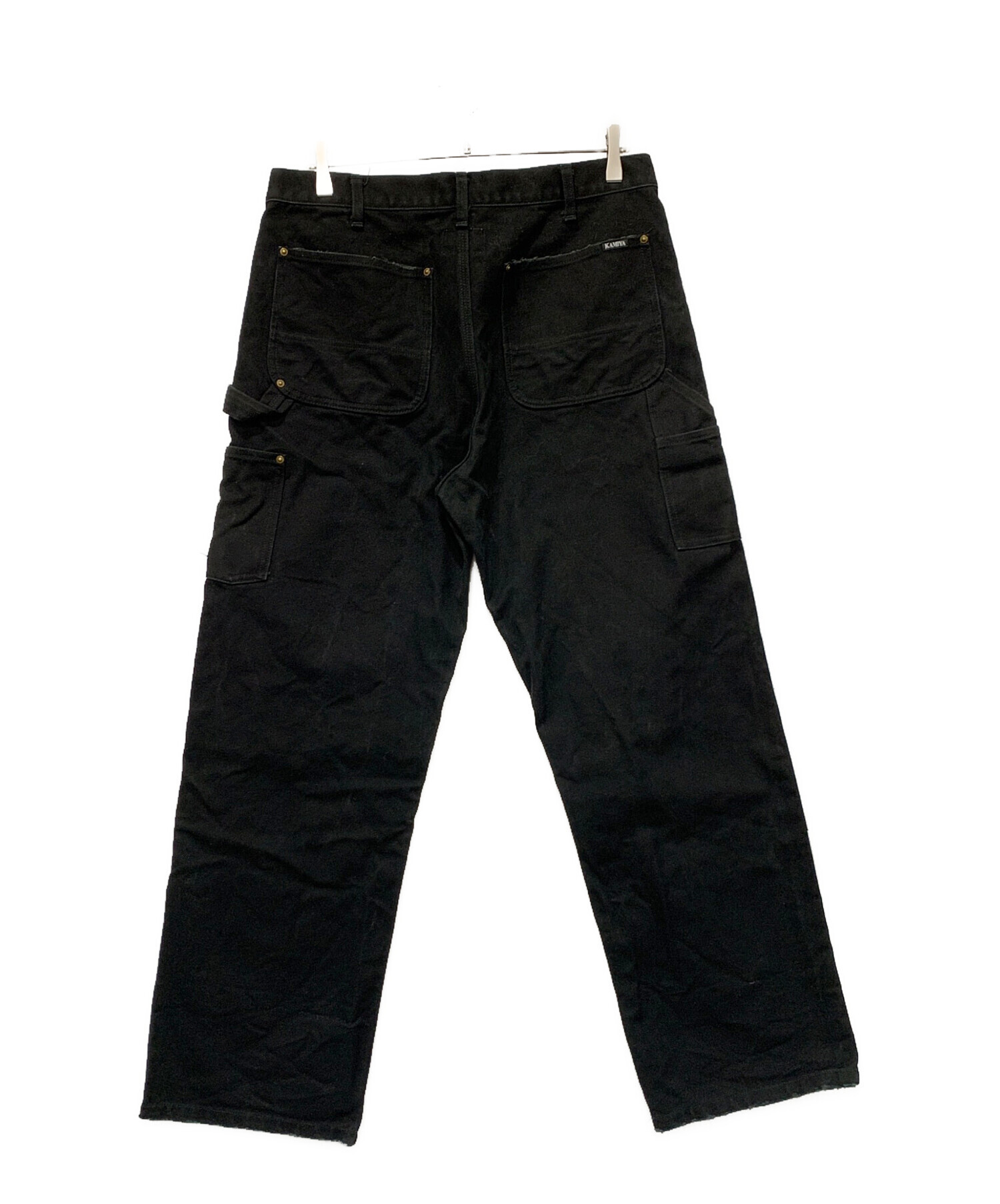 中古・古着通販】KAMIYA (カミヤ) Boro Painter Pants ブラック サイズ 
