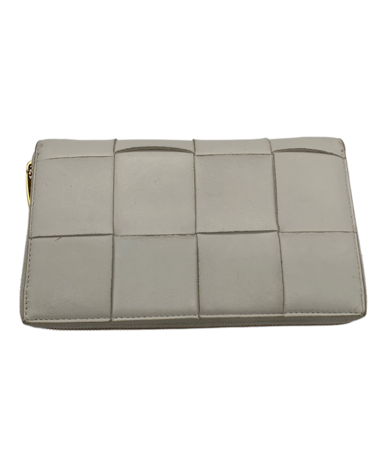 中古・古着通販】BOTTEGA VENETA (ボッテガベネタ) 長財布 ホワイト 