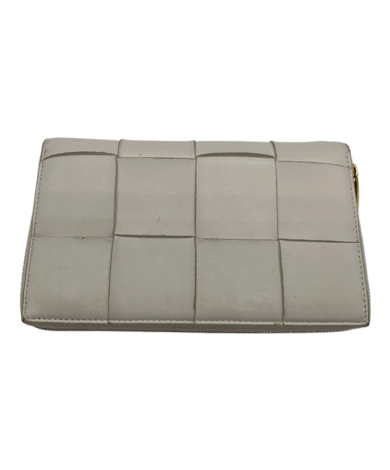 中古・古着通販】BOTTEGA VENETA (ボッテガベネタ) 長財布 ホワイト 