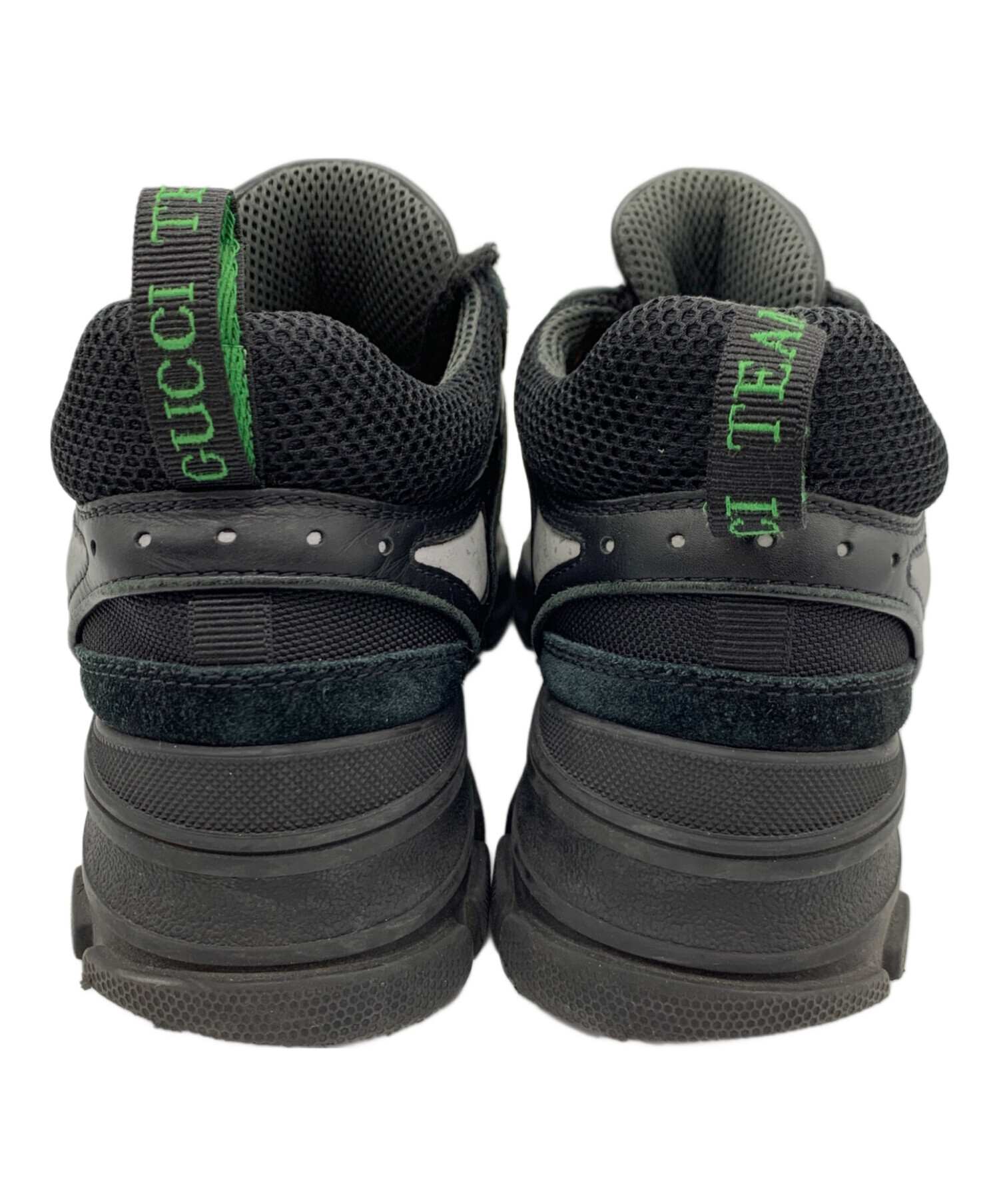 ✨大人気✨GUCCI スニーカー オリーブグリーン/ブラック 中古・古着通販】GUCCI (グッチ) フラッシュトレック スニーカー