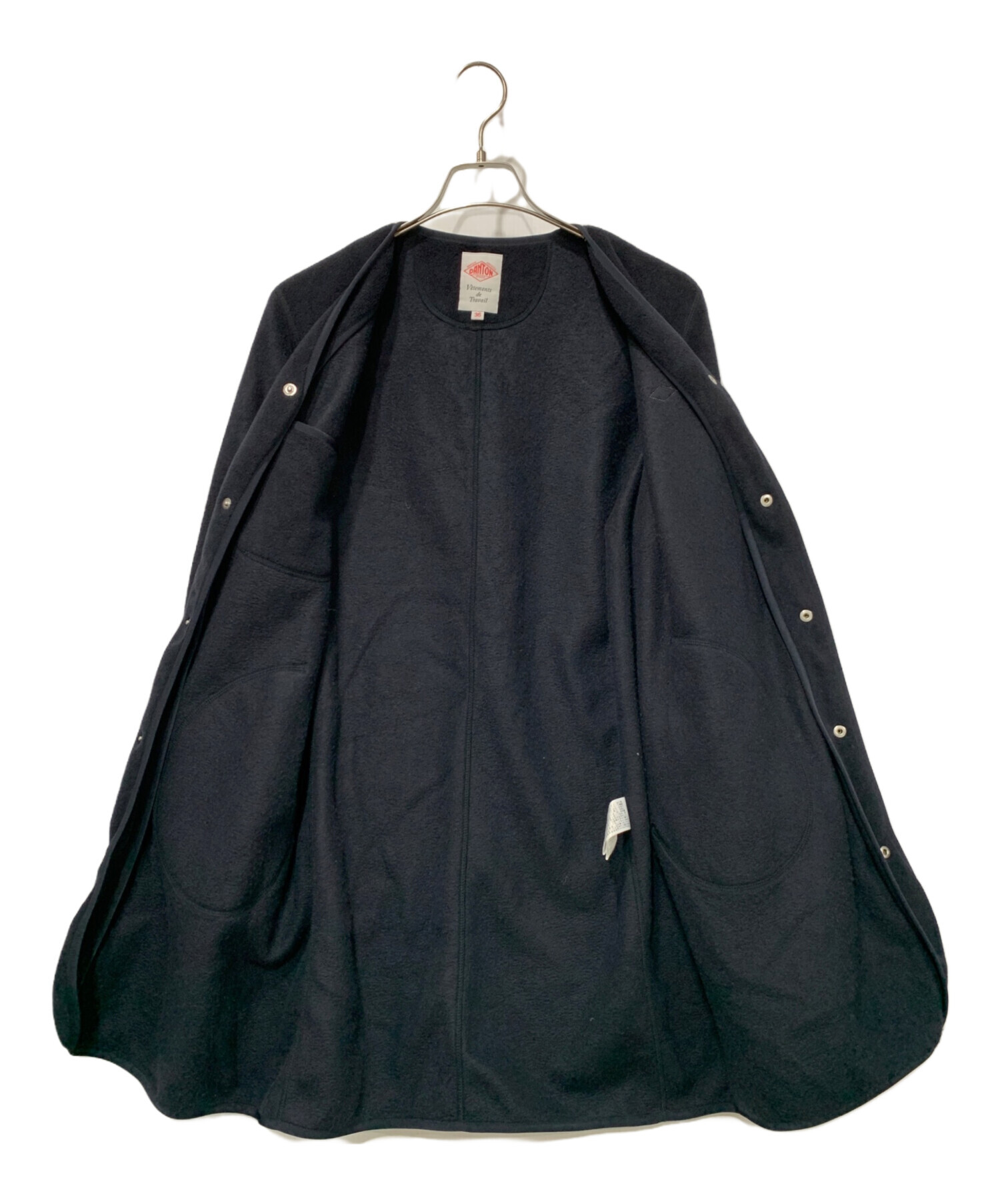 中古・古着通販】DANTON (ダントン) フリースカラーレスコート 