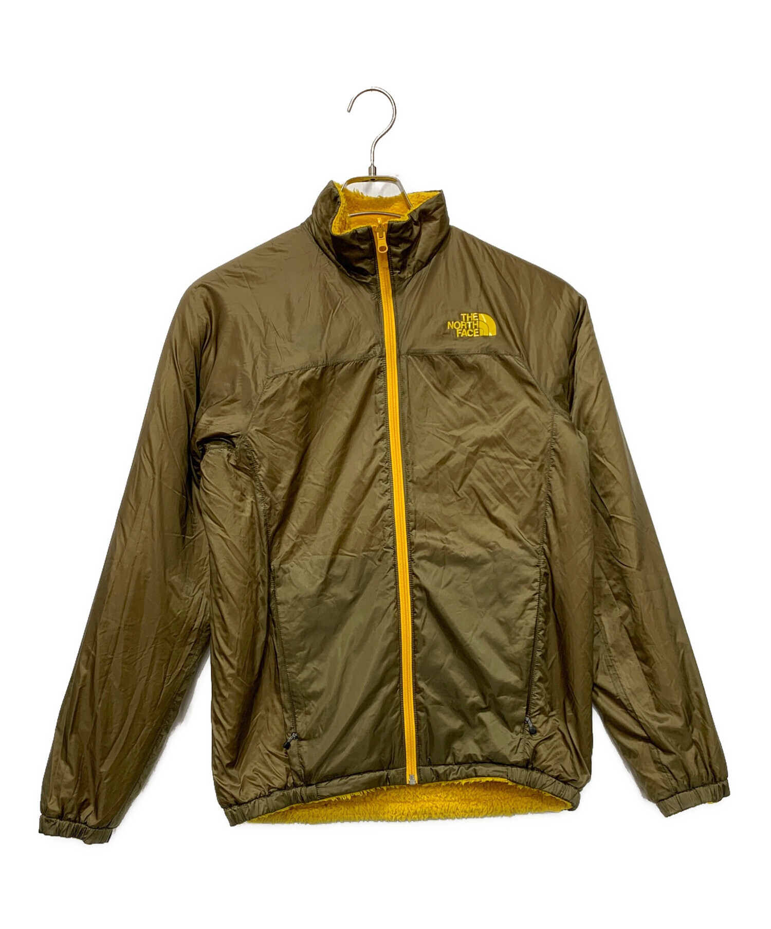 The North Face リバーシブルジャケット グリーン/イエロー　新品 中古・古着通販】THE NORTH FACE (ザ ノース フェイス) リバーシブル