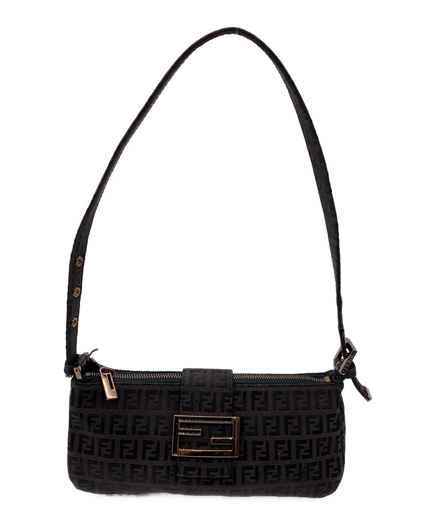 FENDI ズッキーノ ワンショルダーバッグ 黒 ブラック 8BR325 
